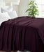 All-Season Chevron Cotton Bed Blanket & Sofa Throw - Plum