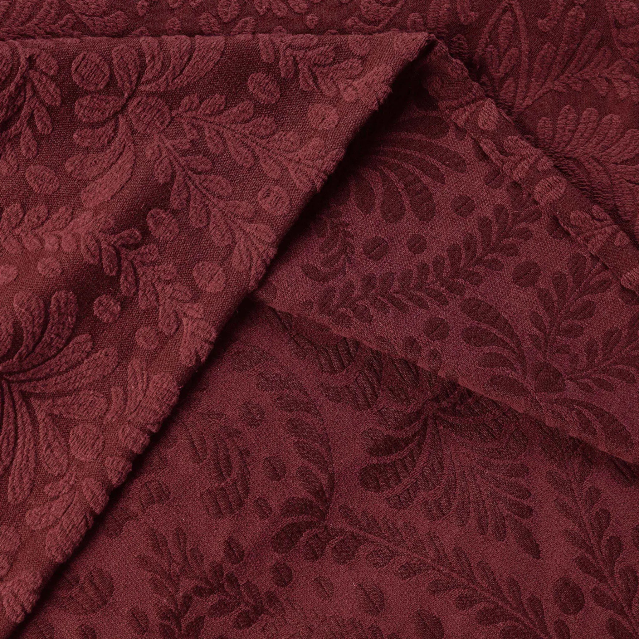 Aspen Cotton Blend Jacquard Woven Floral Scalloped Edges Bedspread Set