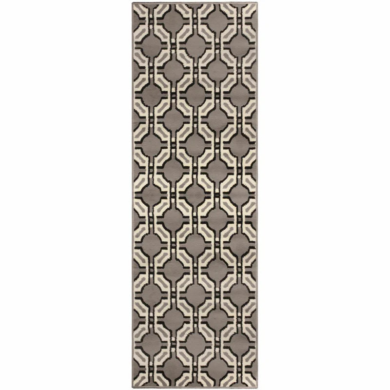 Pritchard Modern Geometric Trellis Indoor Rug - Blue Nile Mills