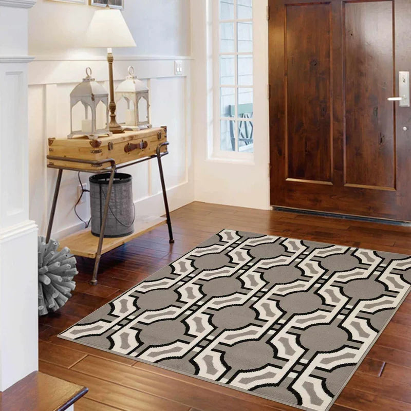 Pritchard Modern Geometric Trellis Indoor Rug - Blue Nile Mills
