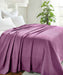 Cotton All Season Diamond Bed Blanket & Sofa Throw - Purple