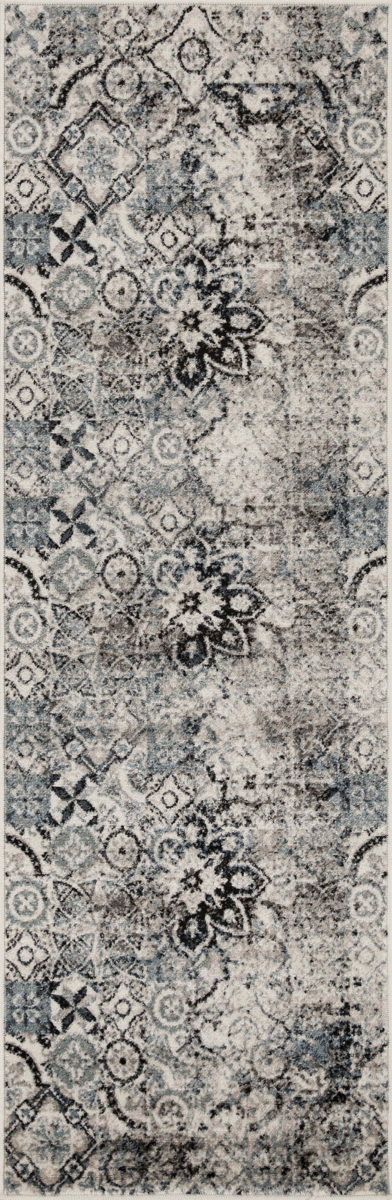 Rangoli Geometric Medallion Indoor Area Rug - Blue Nile Mills