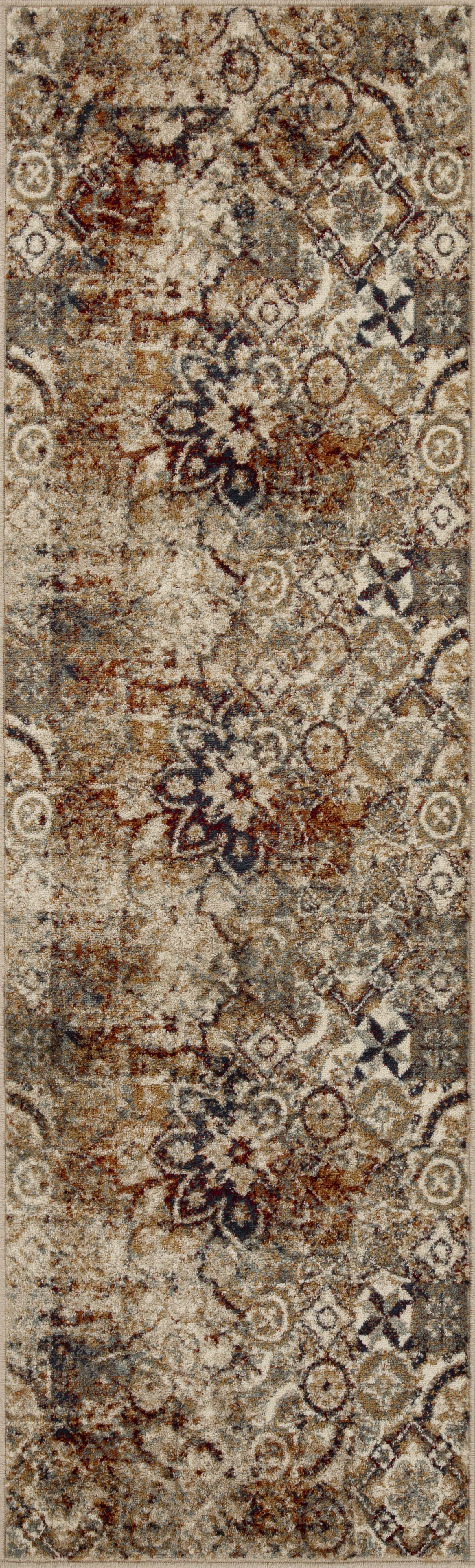 Rangoli Geometric Medallion Indoor Area Rug - Blue Nile Mills