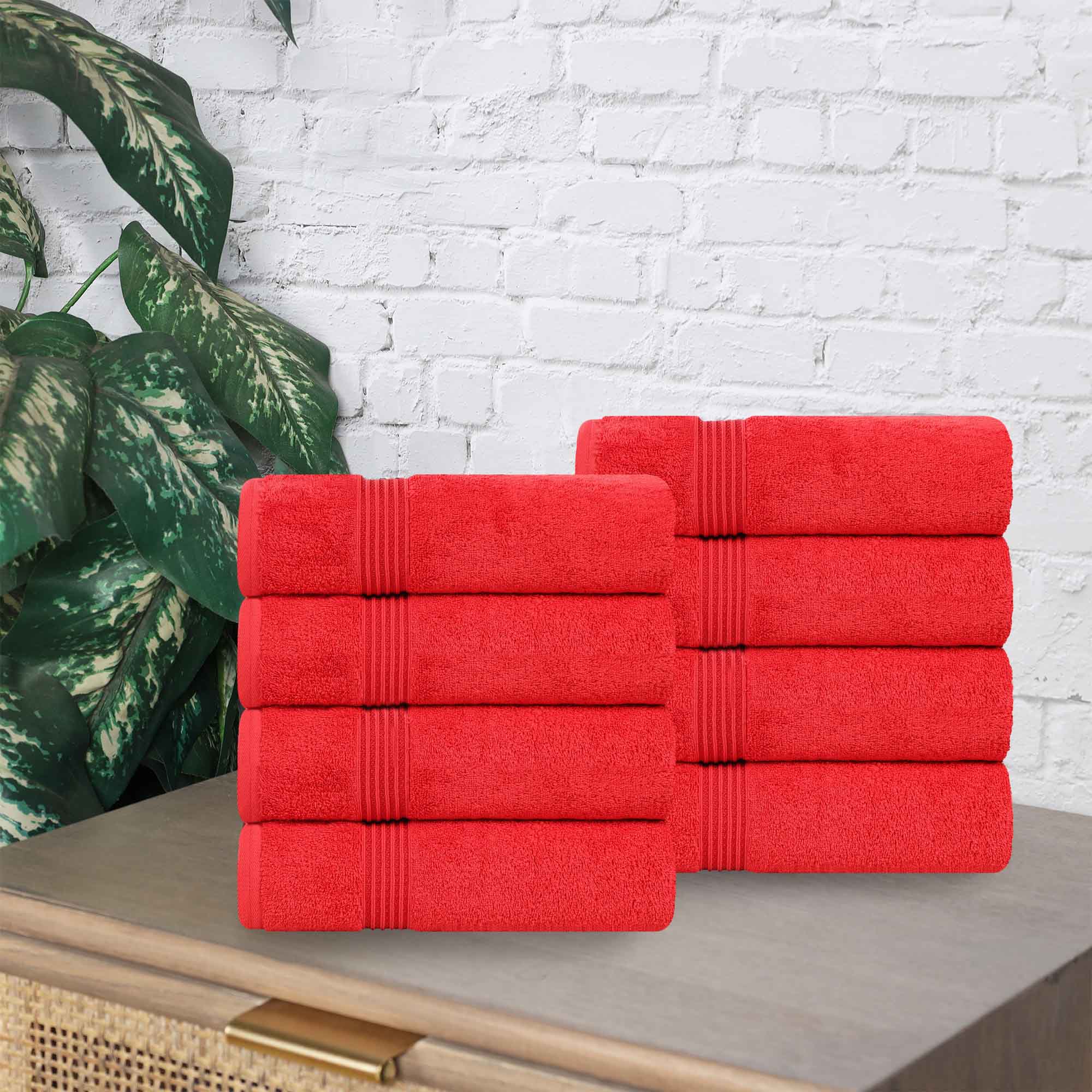 Heritage Egyptian Cotton Hand Towel Set of 8 - Blue Nile Mills