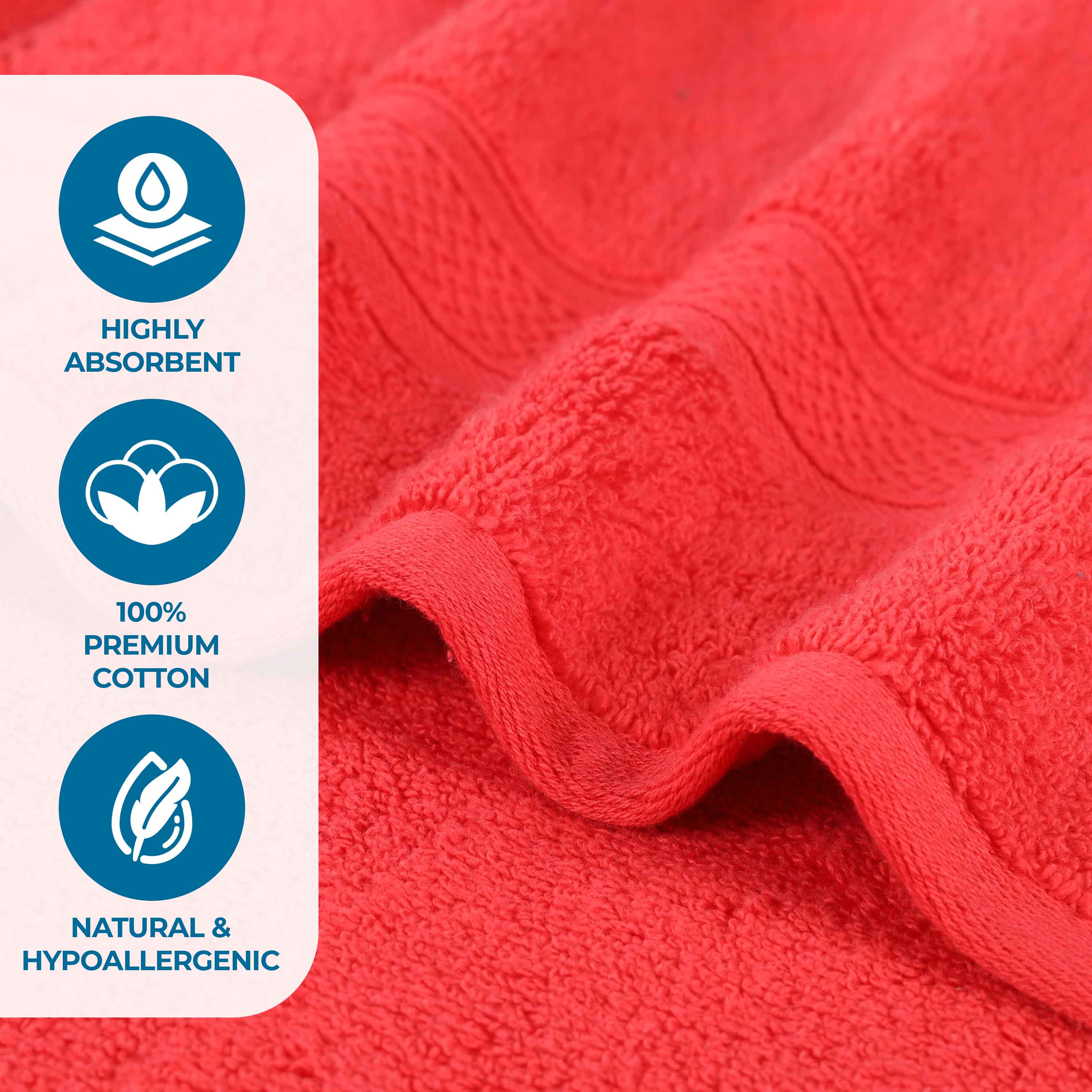 Zero Twist Cotton Solid & Jacquard Elegant Chevron Bath Towel Set of 4 - Blue Nile Mills