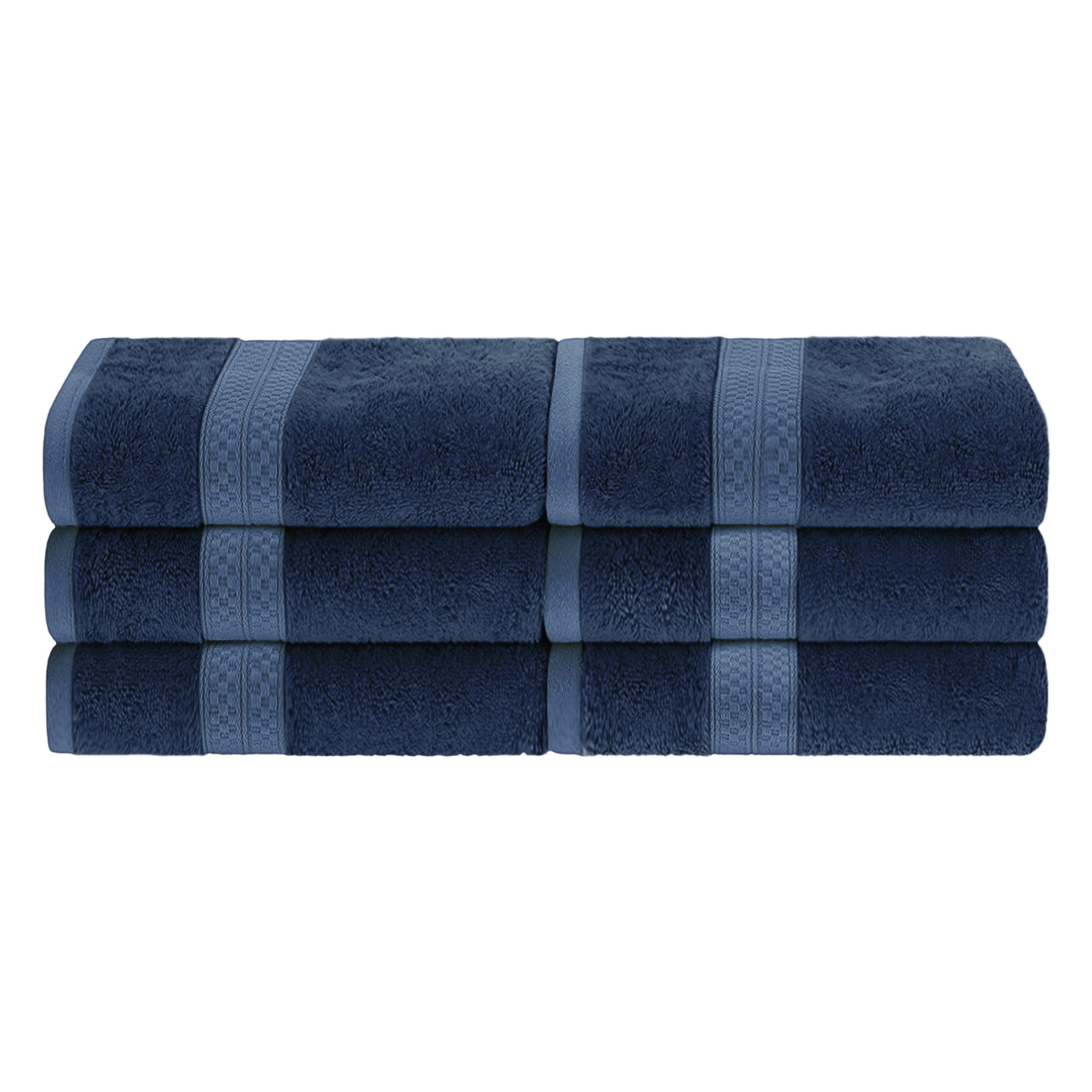 Rayon from Bamboo Blend Solid 6 Piece Hand Towel Set - Blue Nile Mills
