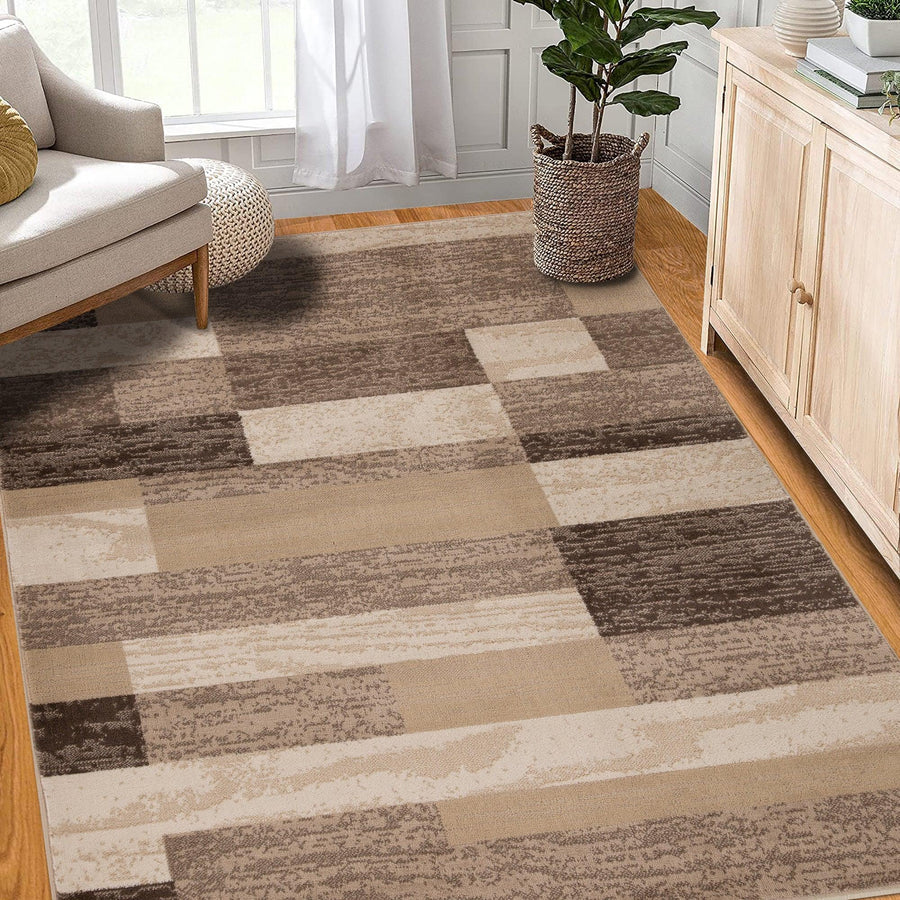 Rockwood Contemporary Geometric Indoor Rug - Blue Nile Mills
