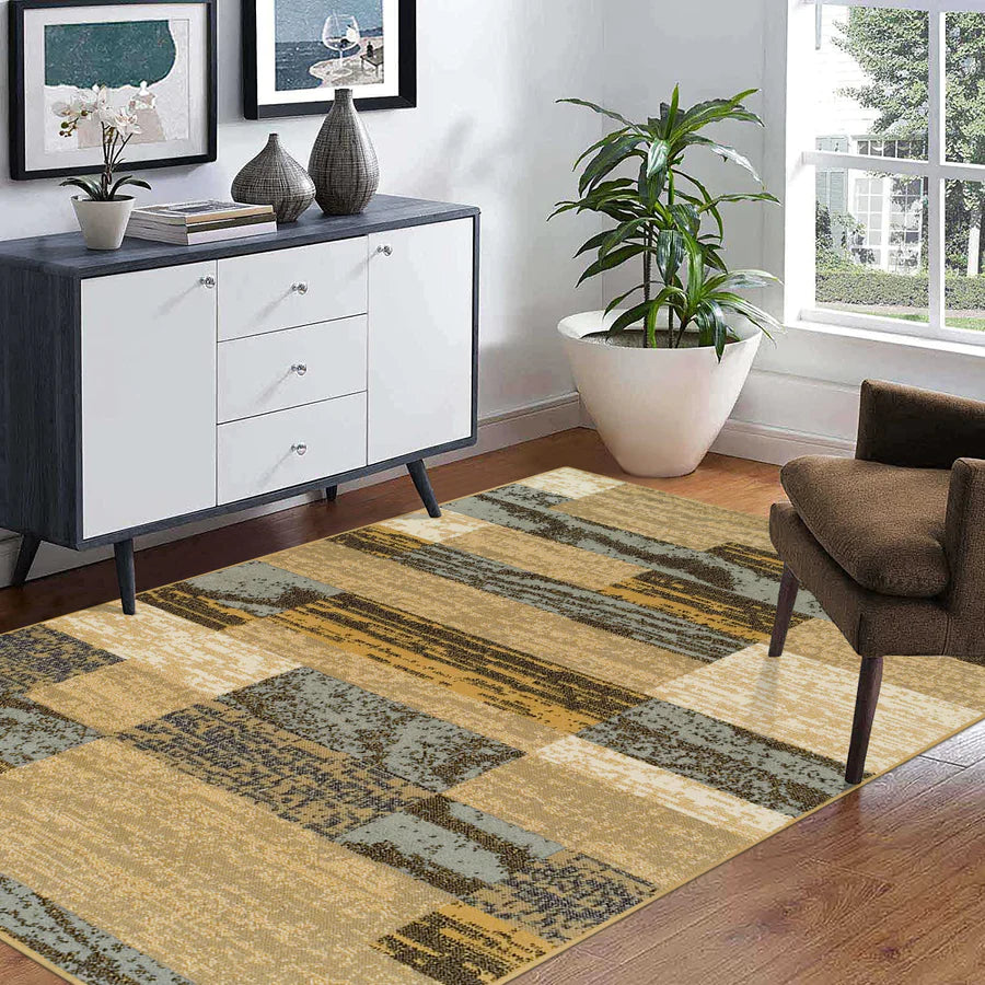 Rockwood Contemporary Geometric Indoor Rug - Blue Nile Mills