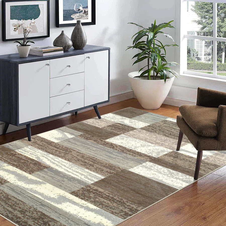 Rockwood Contemporary Geometric Indoor Rug - Blue Nile Mills