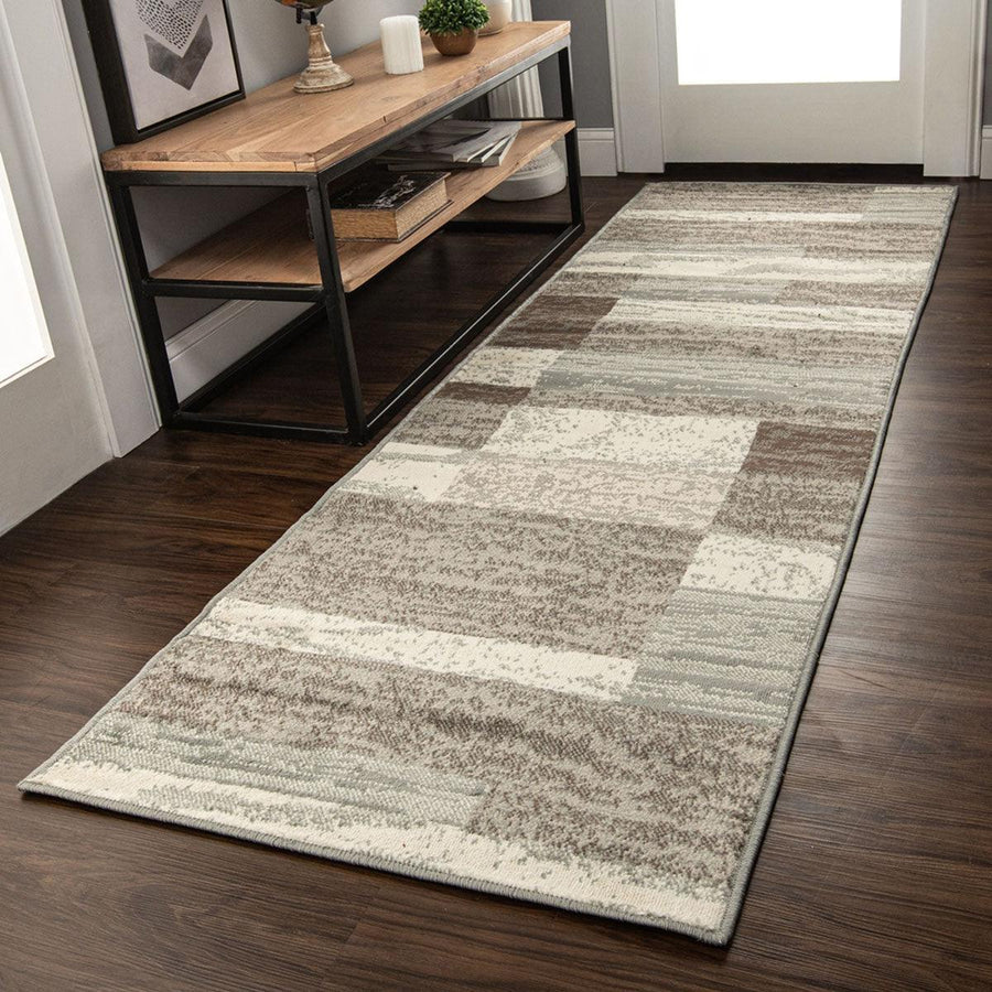 Rockwood Contemporary Geometric Indoor Rug - Blue Nile Mills
