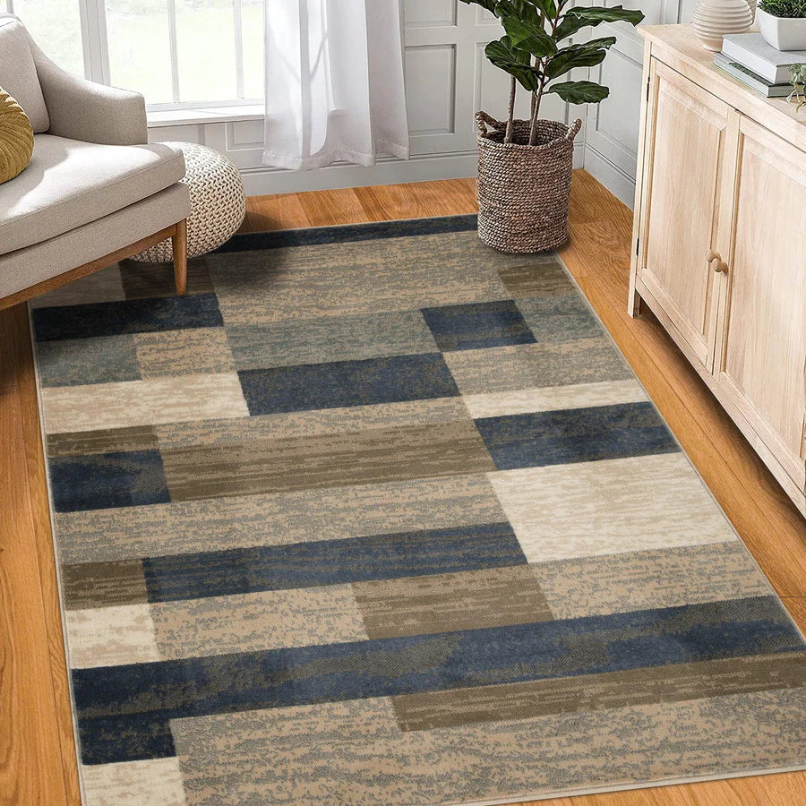 Rockwood Contemporary Geometric Indoor Rug - Blue Nile Mills
