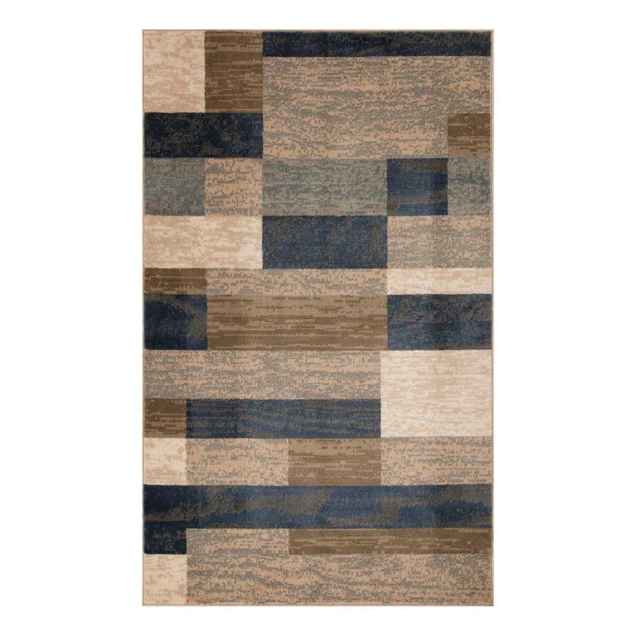 Rockwood Contemporary Geometric Indoor Rug - Blue Nile Mills