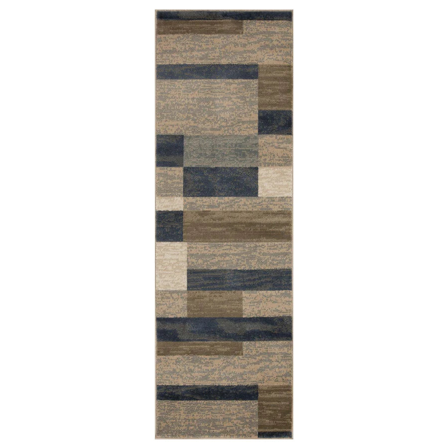 Rockwood Contemporary Geometric Indoor Rug - Blue Nile Mills