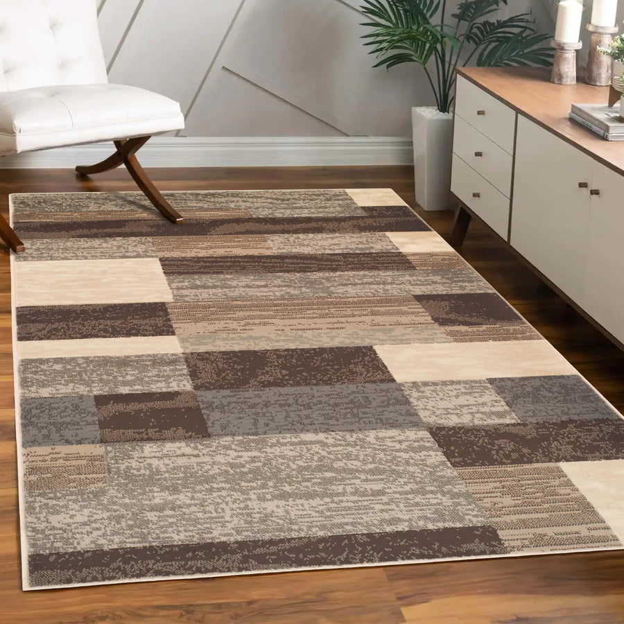Rockwood Contemporary Geometric Indoor Rug - Blue Nile Mills