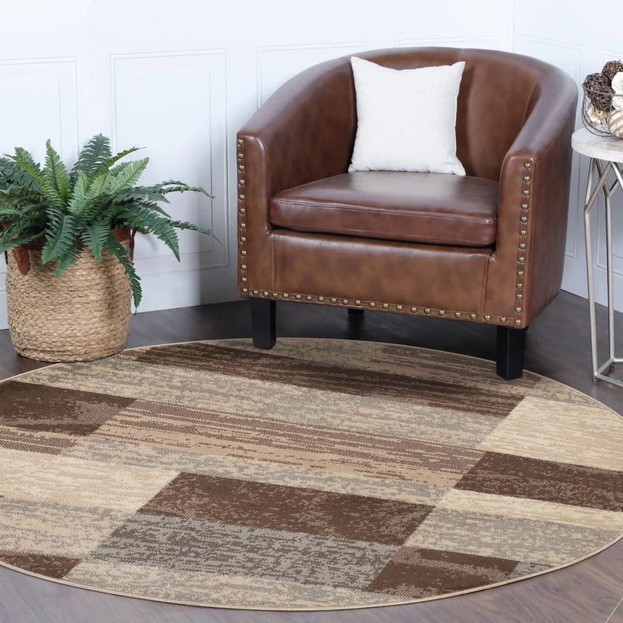 Rockwood Contemporary Geometric Indoor Rug - Blue Nile Mills
