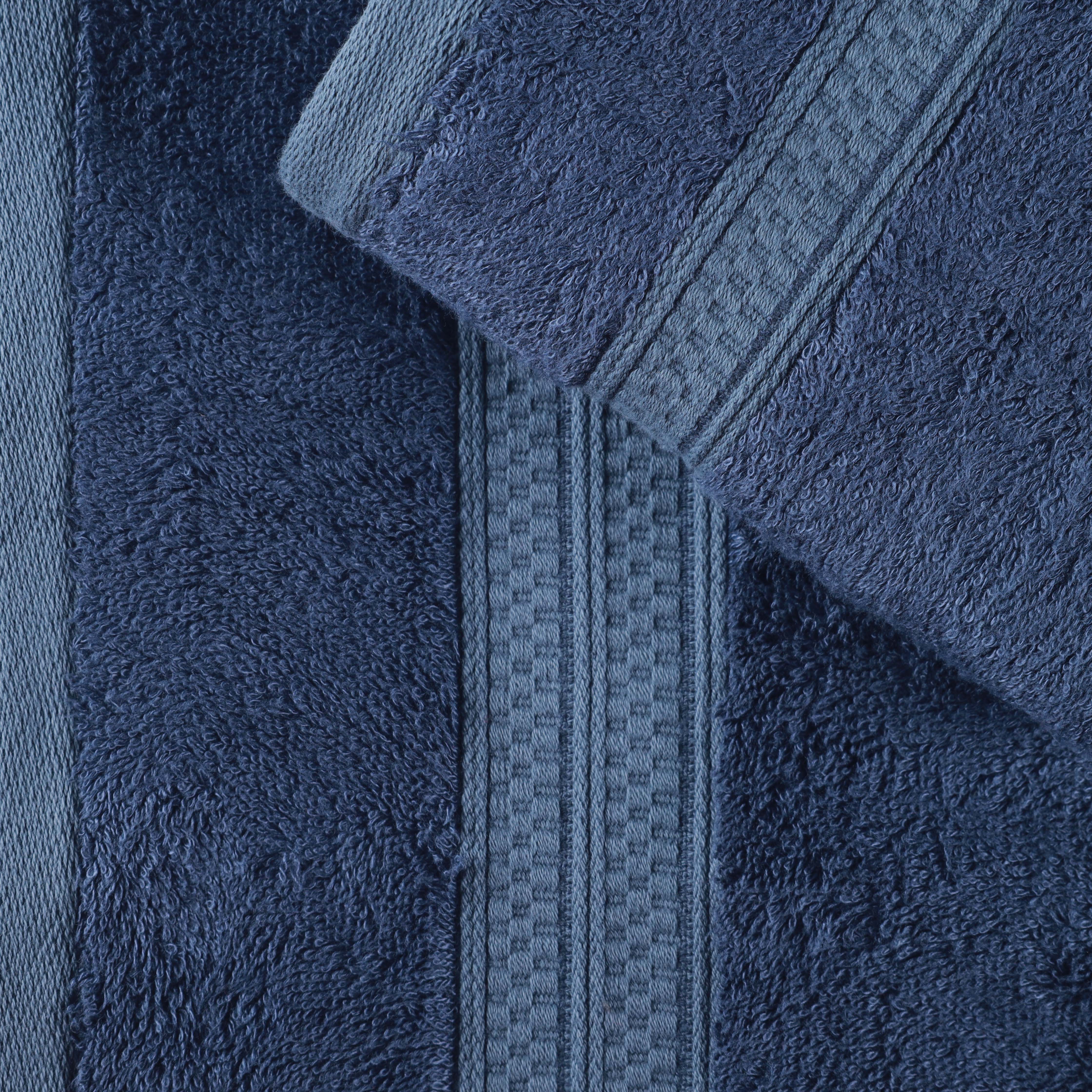 Rayon from Bamboo Blend Solid 12 Piece Face Towel Set - Blue Nile Mills