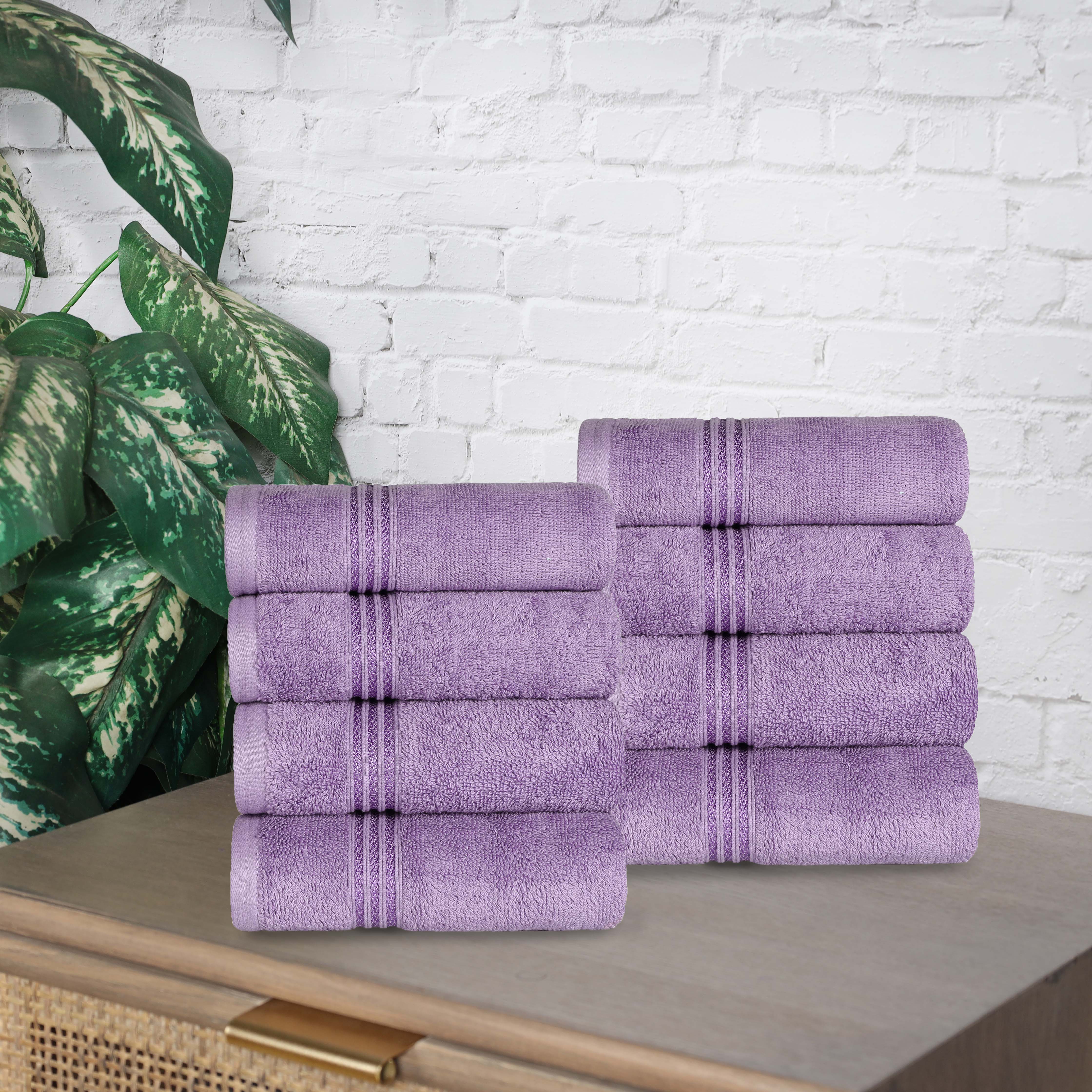 Heritage Egyptian Cotton Hand Towel Set of 8 - Blue Nile Mills