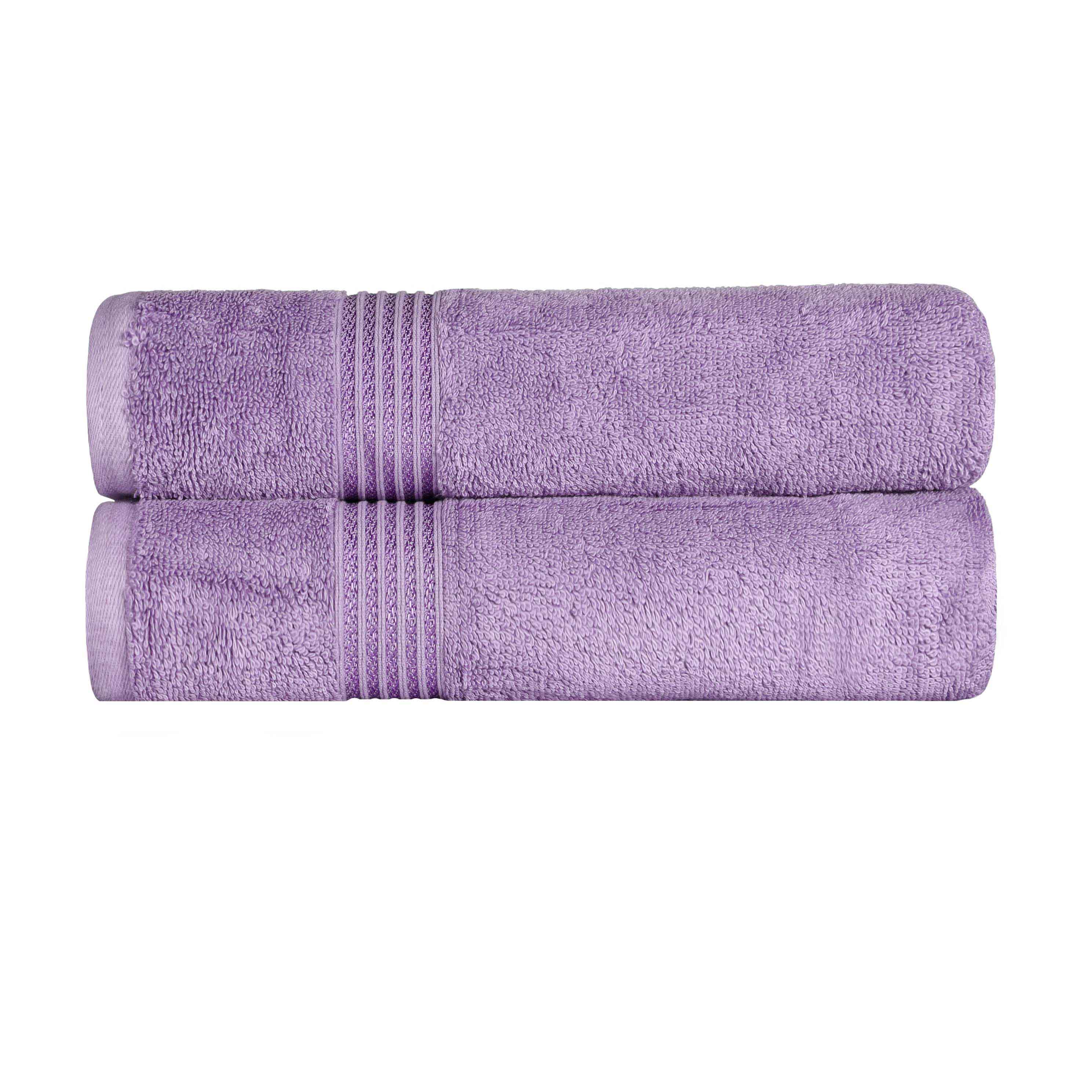 Egyptian Cotton Highly Absorbent Solid Ultra Soft Bath Towel Set of 2 - Blue Nile Mills