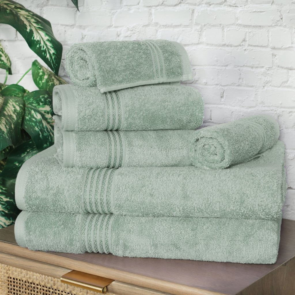 Heritage Egyptian Cotton 6 Piece Towel Set - Blue Nile Mills