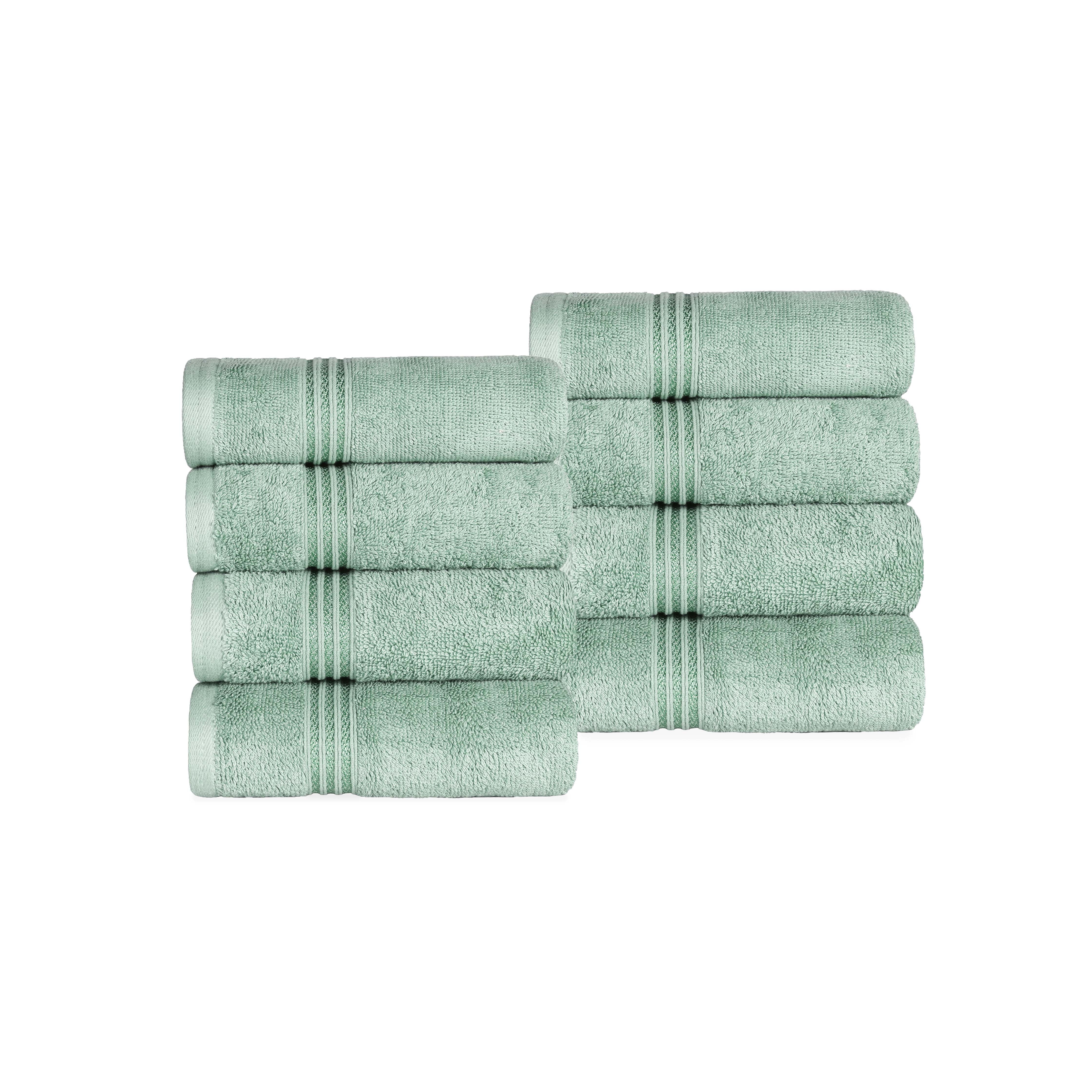 Heritage Egyptian Cotton Hand Towel Set of 8 - Blue Nile Mills