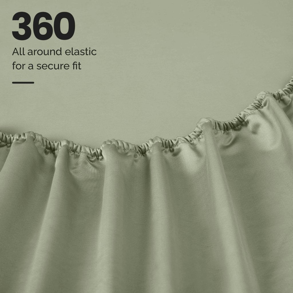 1200 Thread Count Egyptian Cotton Deep Pocket Sheet Set - Blue Nile Mills