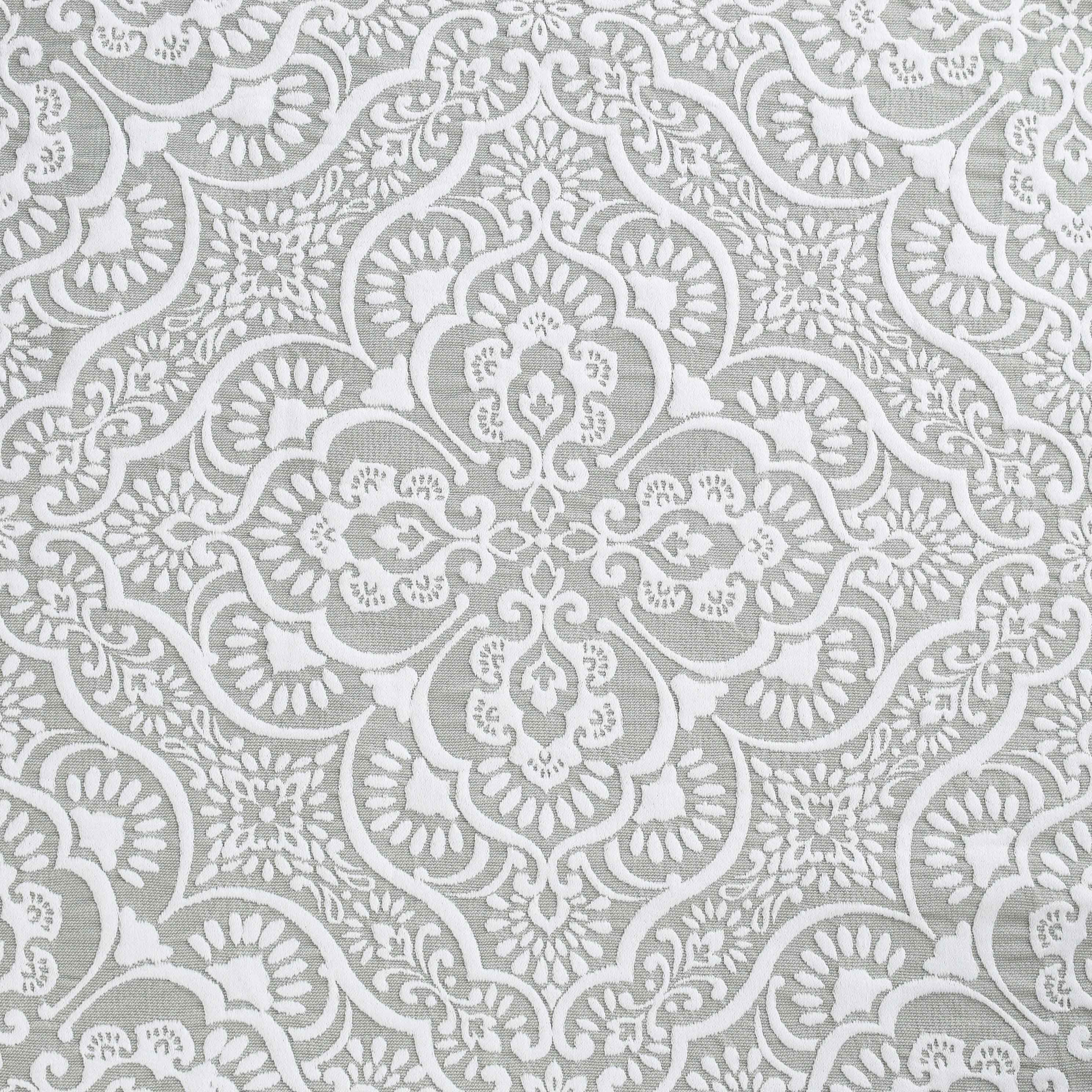 Enzy Medium Weight Floral Matelasse Bedspread and Sham Set - Blue Nile Mills