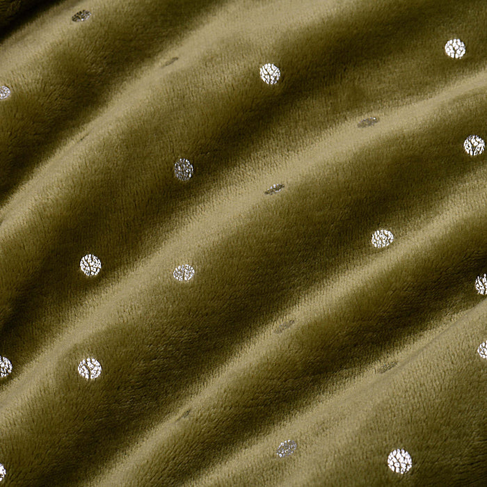 Fleece Plush Medium Weight Fluffy Decorative Blanket Or Throw - Sage