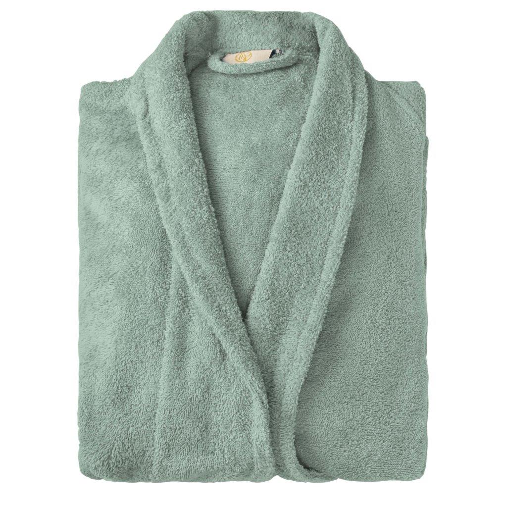 Cotton Ultra Soft Terry Adult Unisex Lightweight Luxury Bathrobe - Blue Nile Mills