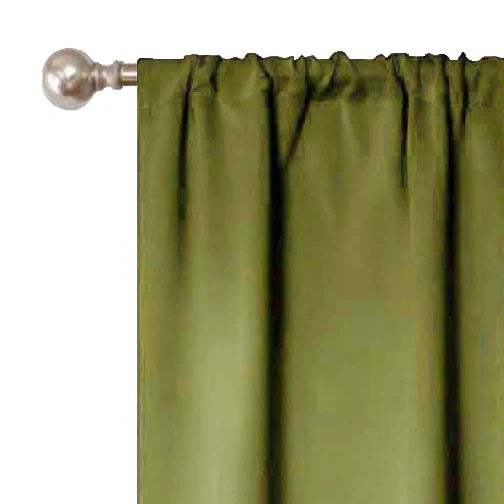 Grommet Room Darkening Solid Blackout Curtains, Set of 2 - Blue Nile Mills