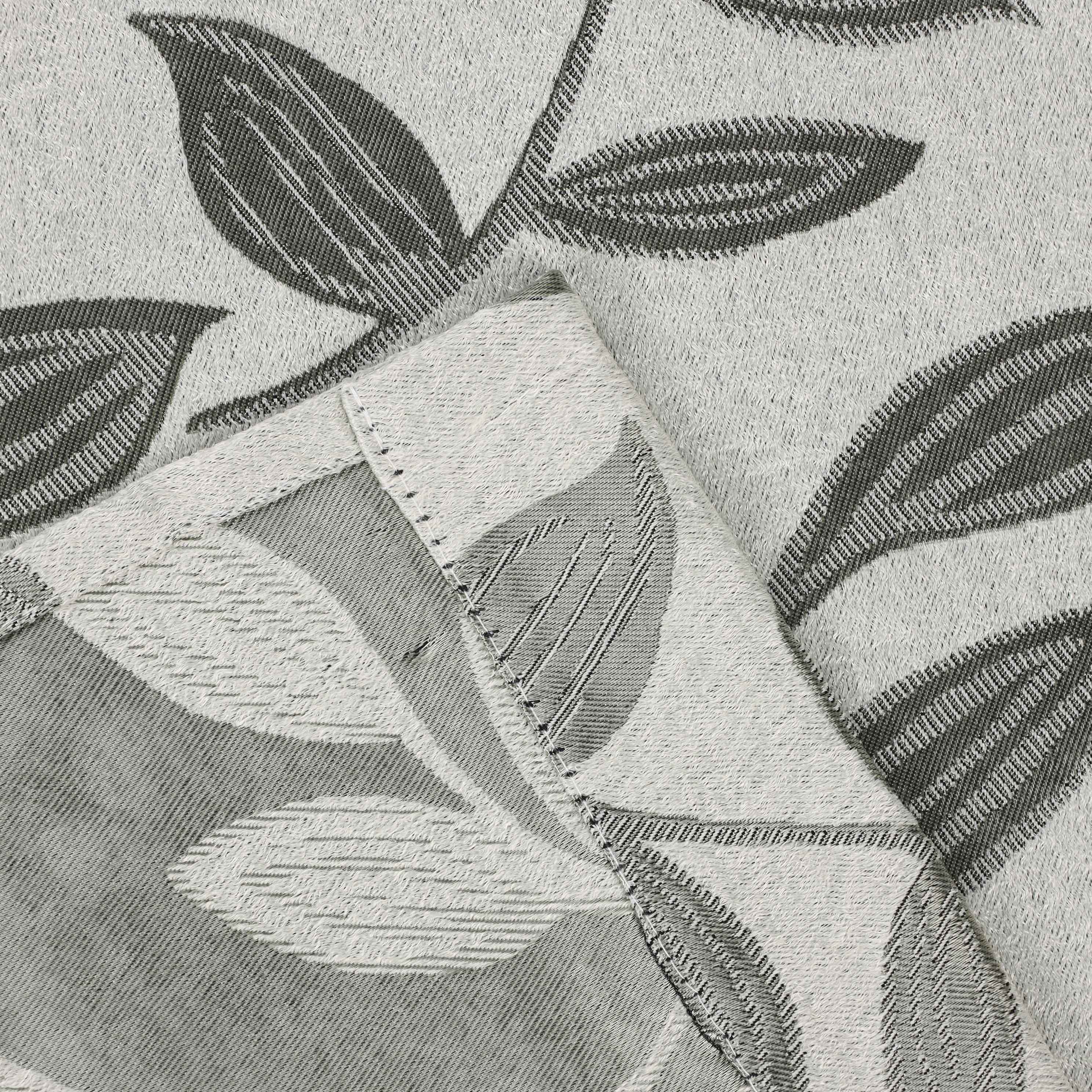 Leaves Rod Pocket Room Darkening Blackout Curtains, Set of 2 - Blue Nile Mills