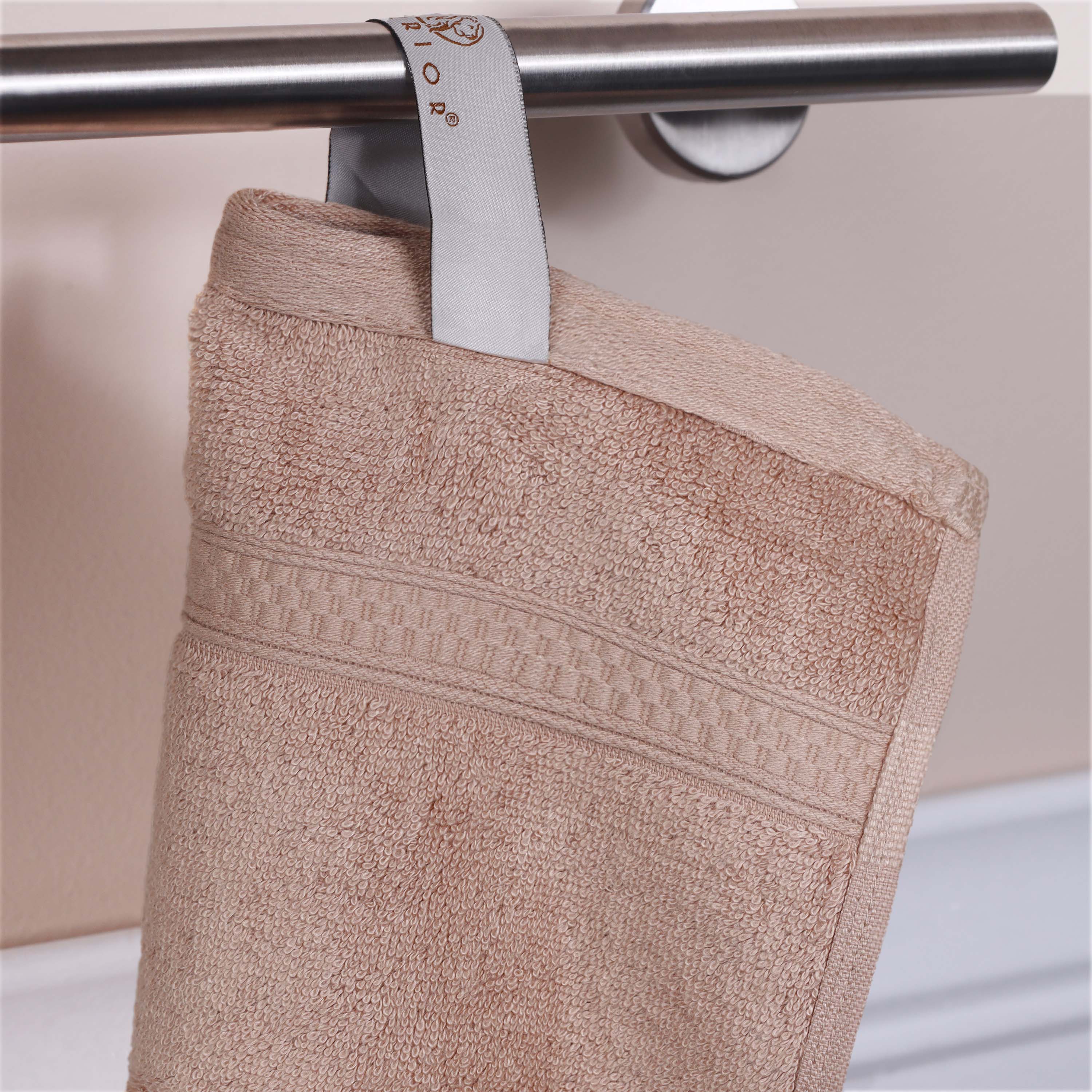 Rayon from Bamboo Blend Solid 6 Piece Hand Towel Set - Blue Nile Mills