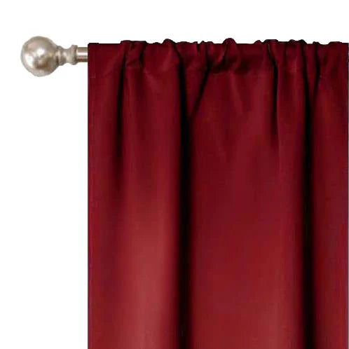 Grommet Room Darkening Solid Blackout Curtains, Set of 2 - Blue Nile Mills