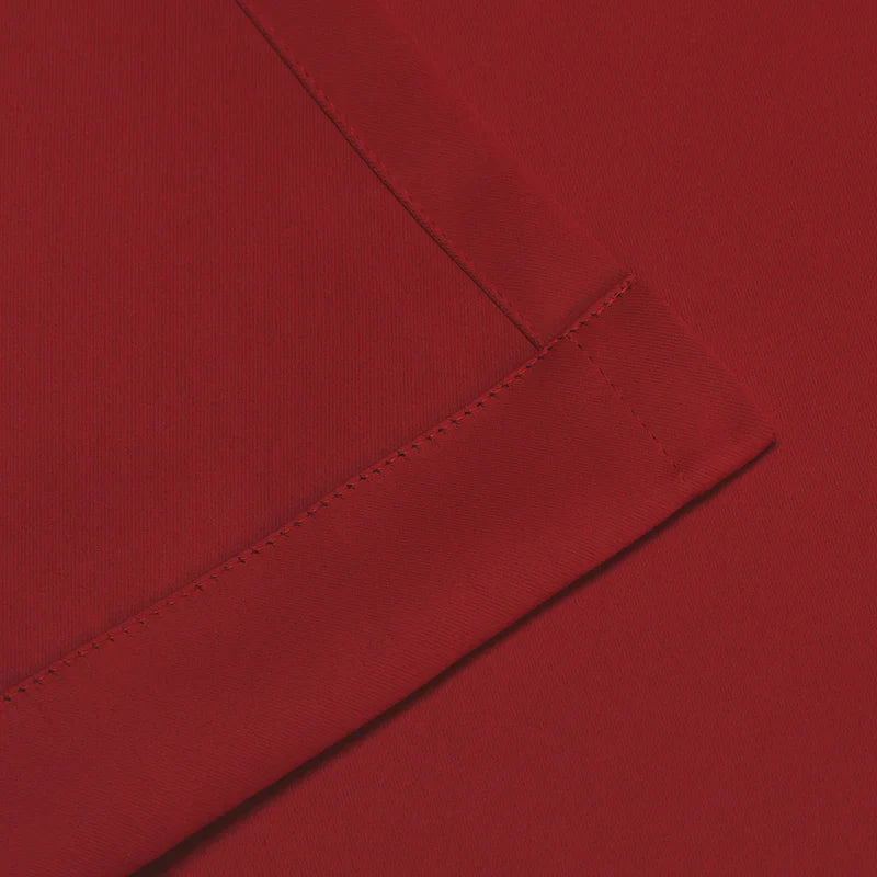 Grommet Room Darkening Solid Blackout Curtains, Set of 2 - Blue Nile Mills