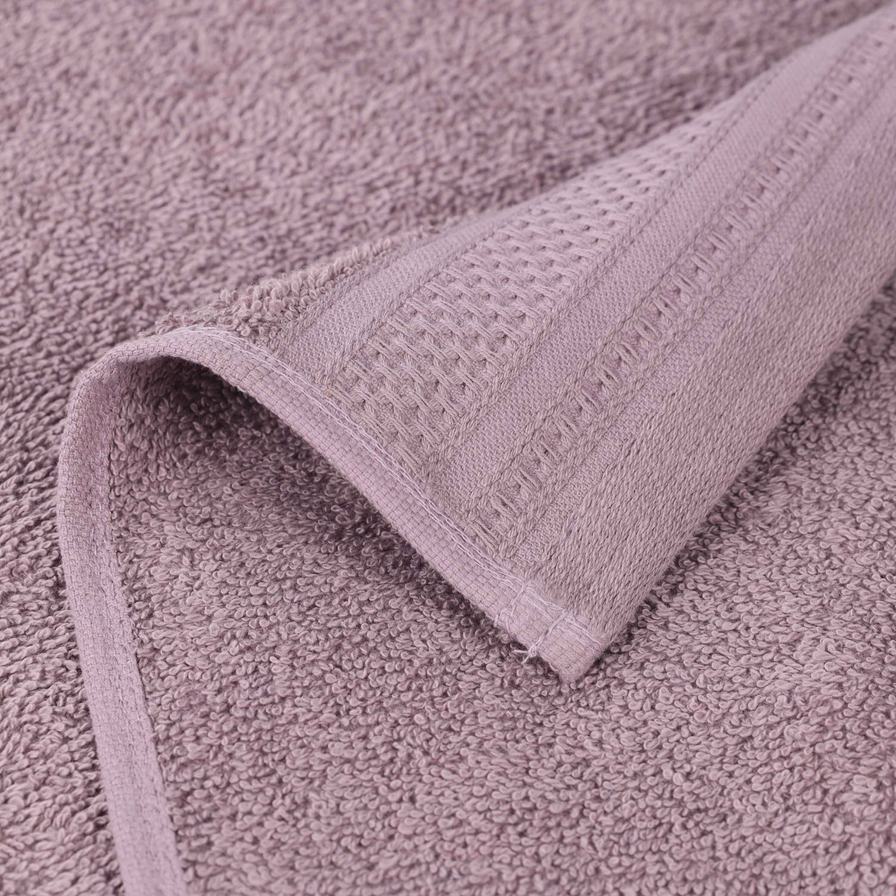 Honeycomb Textured Waffle Border Luxury Cotton Hand Towels, Set of 6 - Blue Nile Mills