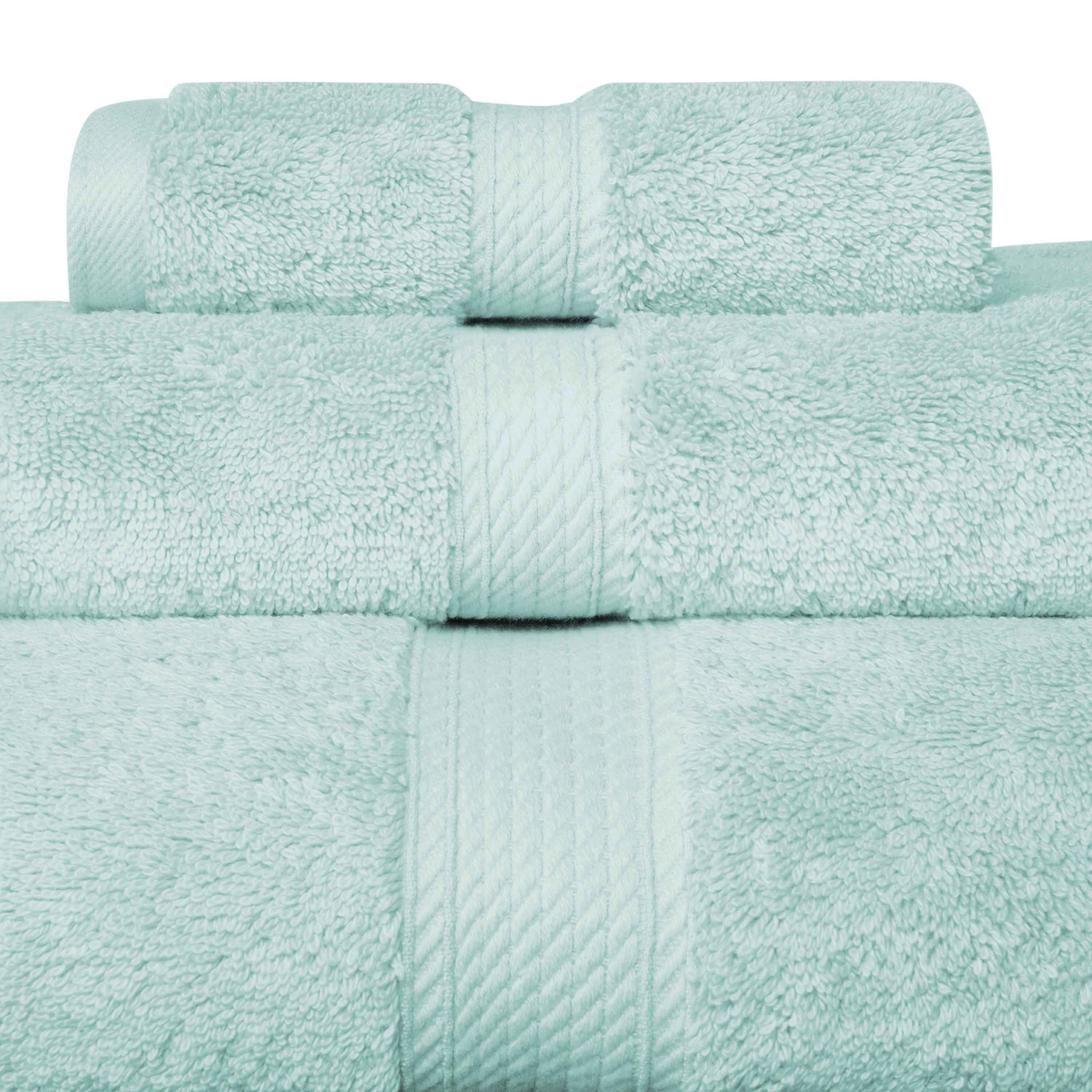 Egyptian Cotton Pile Plush Heavyweight Luxury Soft 6-Piece Towel Set - Blue Nile Mills