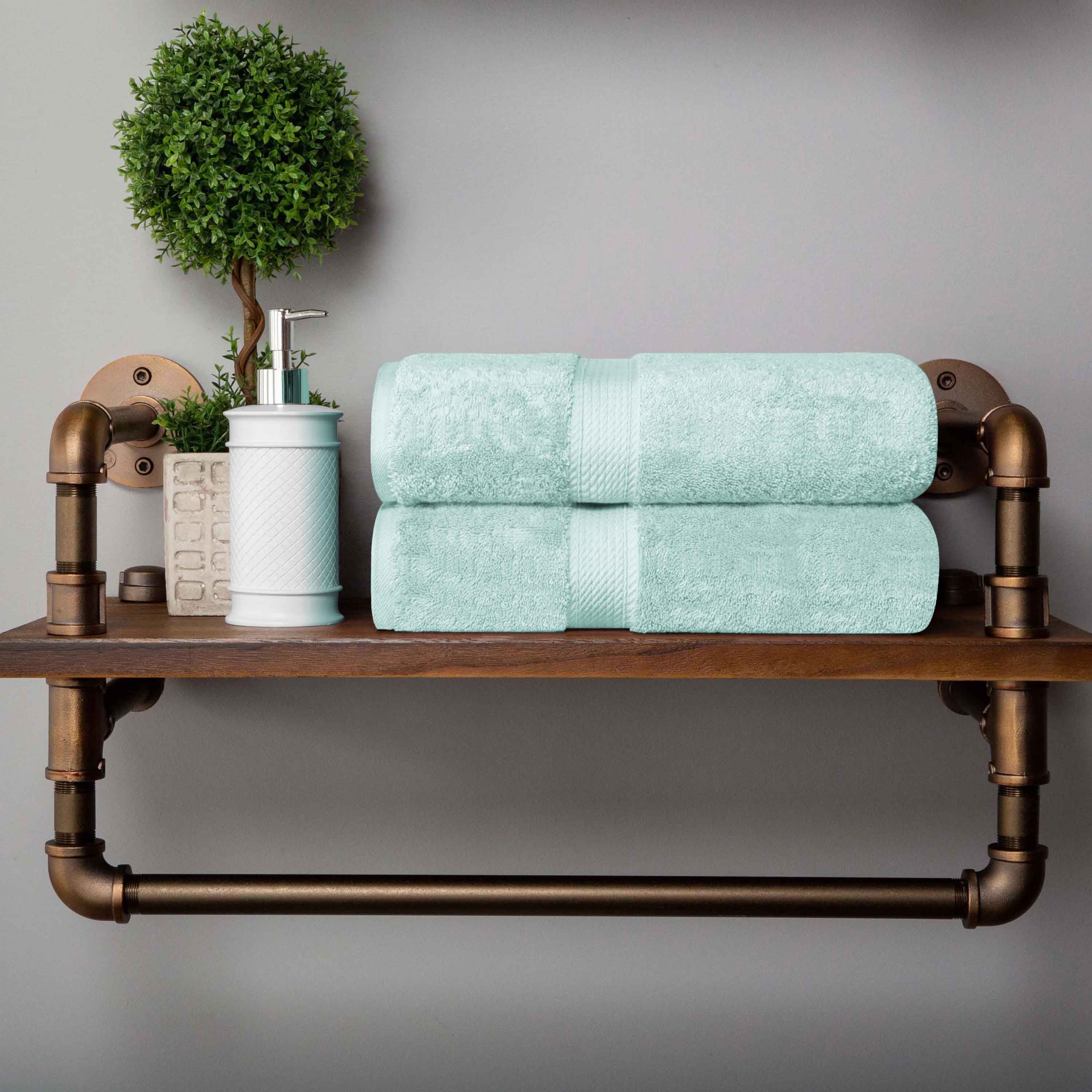 Madison Egyptian Cotton Pile 2 Piece Bath Towel Set - Blue Nile Mills