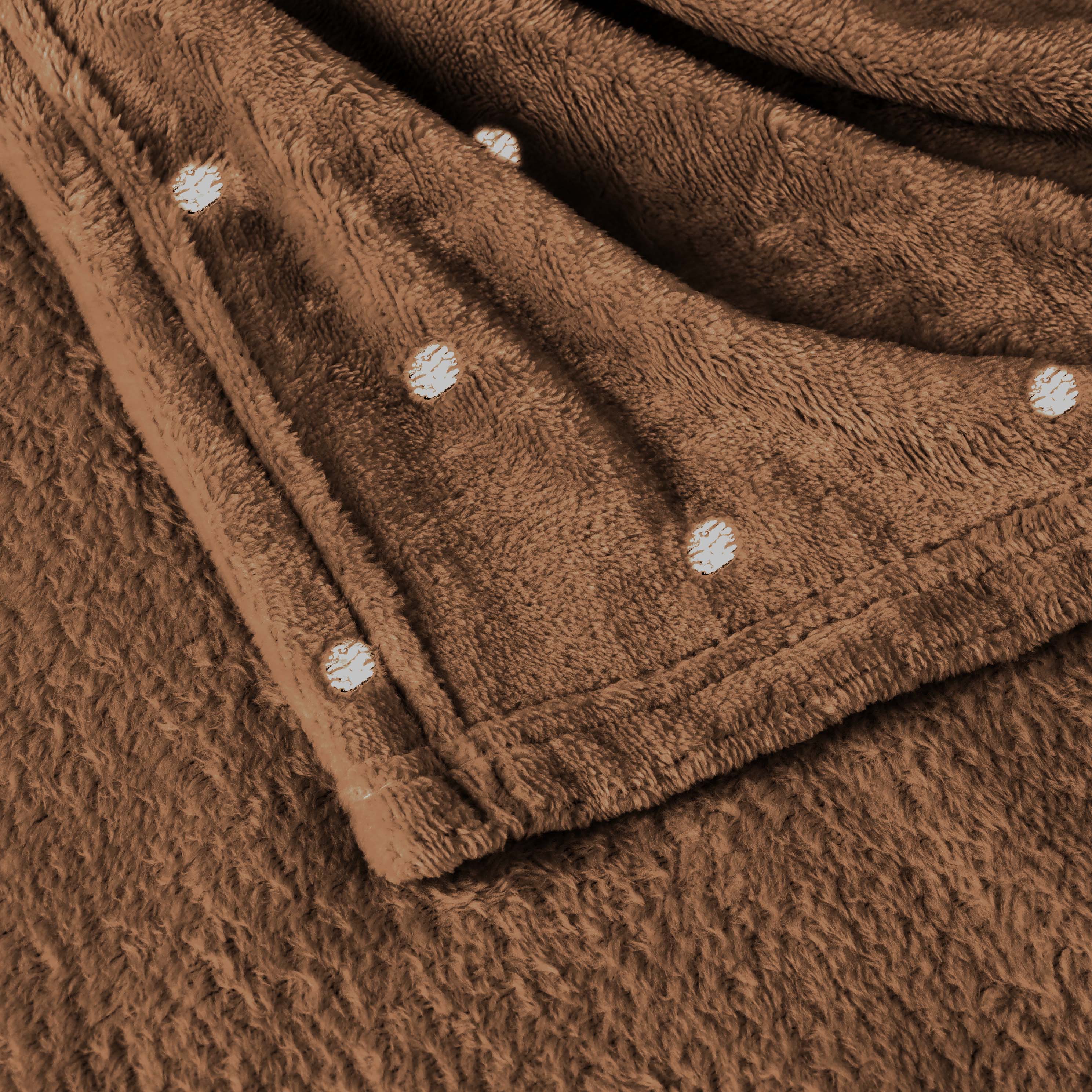 Fleece Plush Medium Weight Fluffy Soft Decorative Blanket - Blue Nile Mills