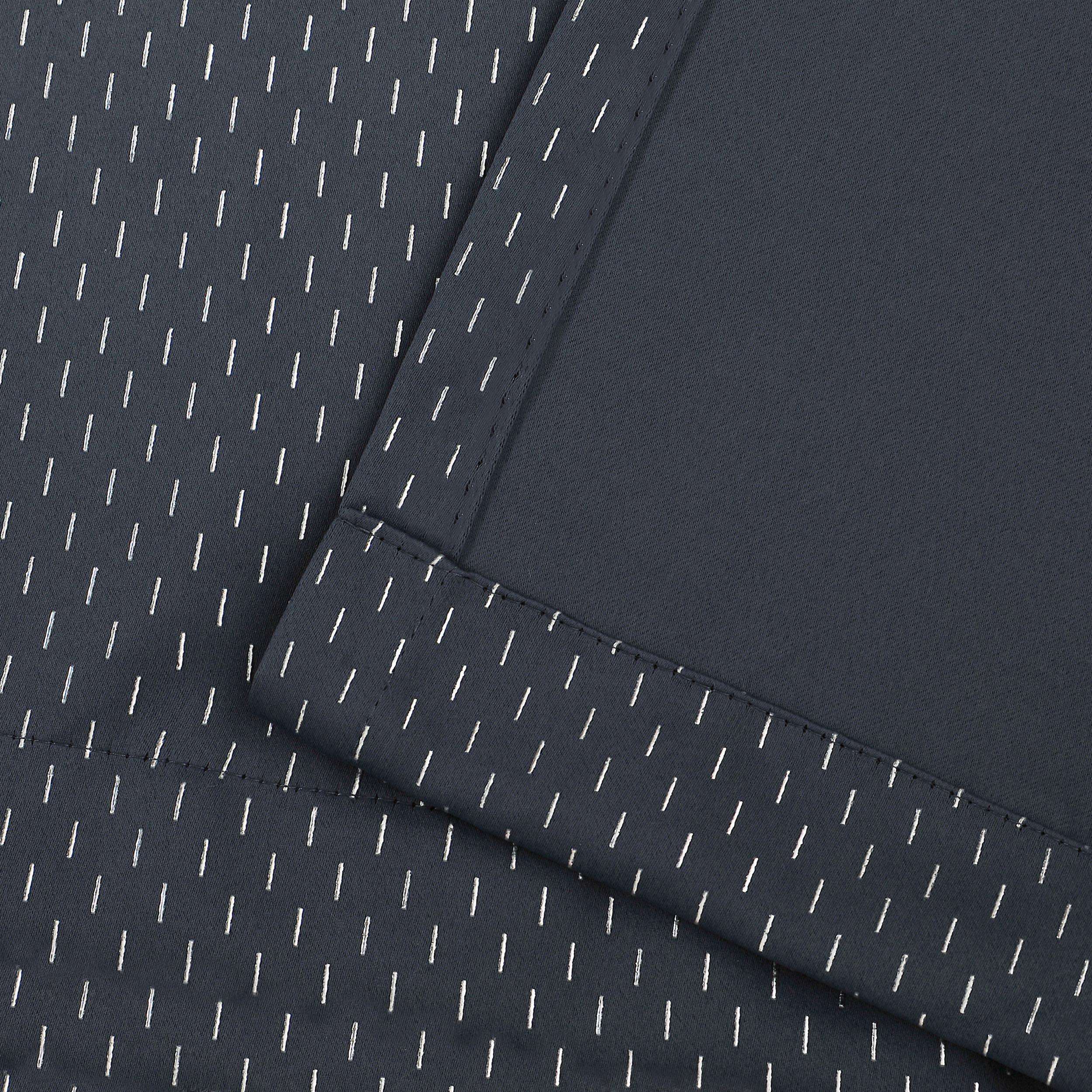 Solid Shimmer Grommet Blackout Curtain Panel Set - Blue Nile Mills