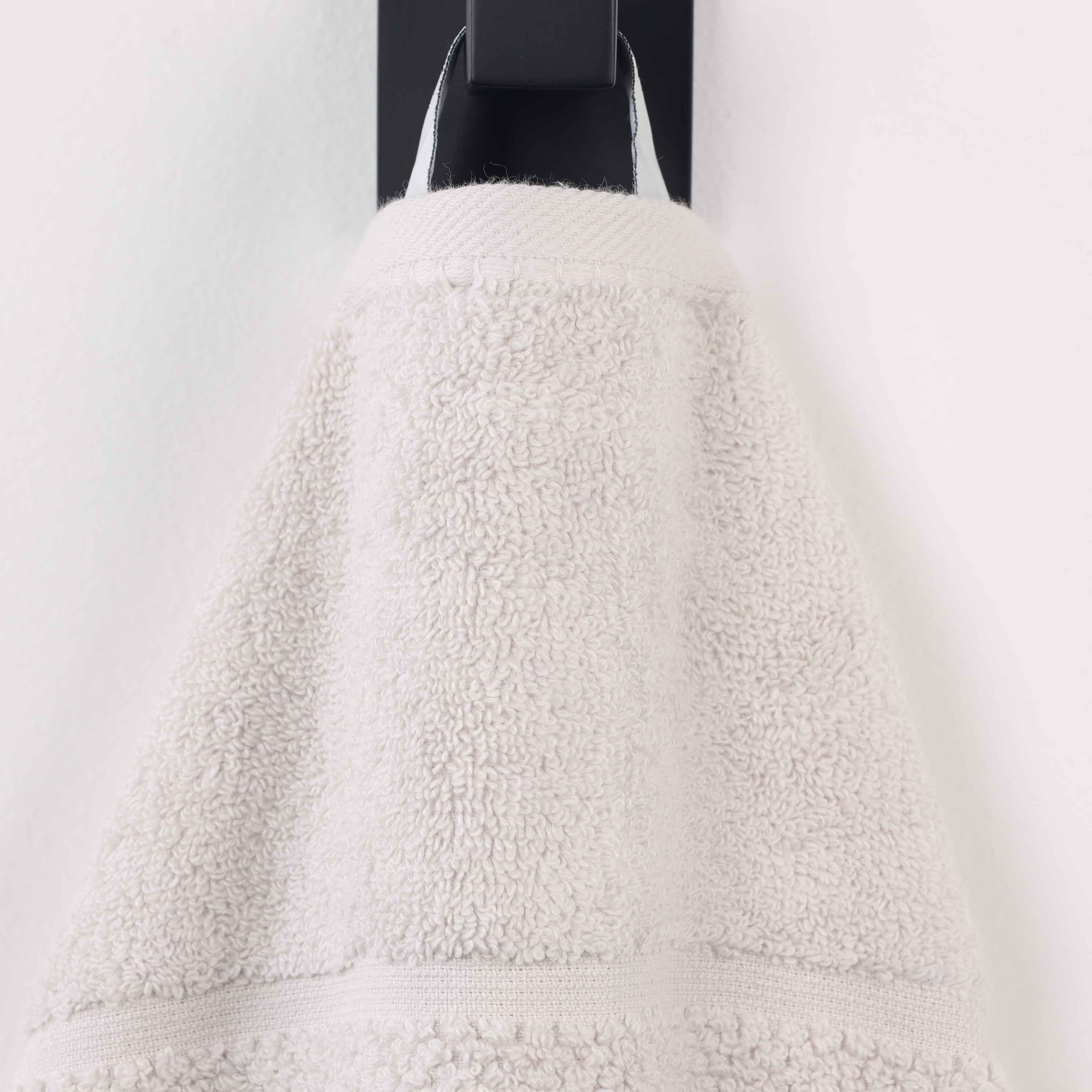 Mile Smart Twist Cotton Solid Broad Border 6 Piece Towel Set - Blue Nile Mills