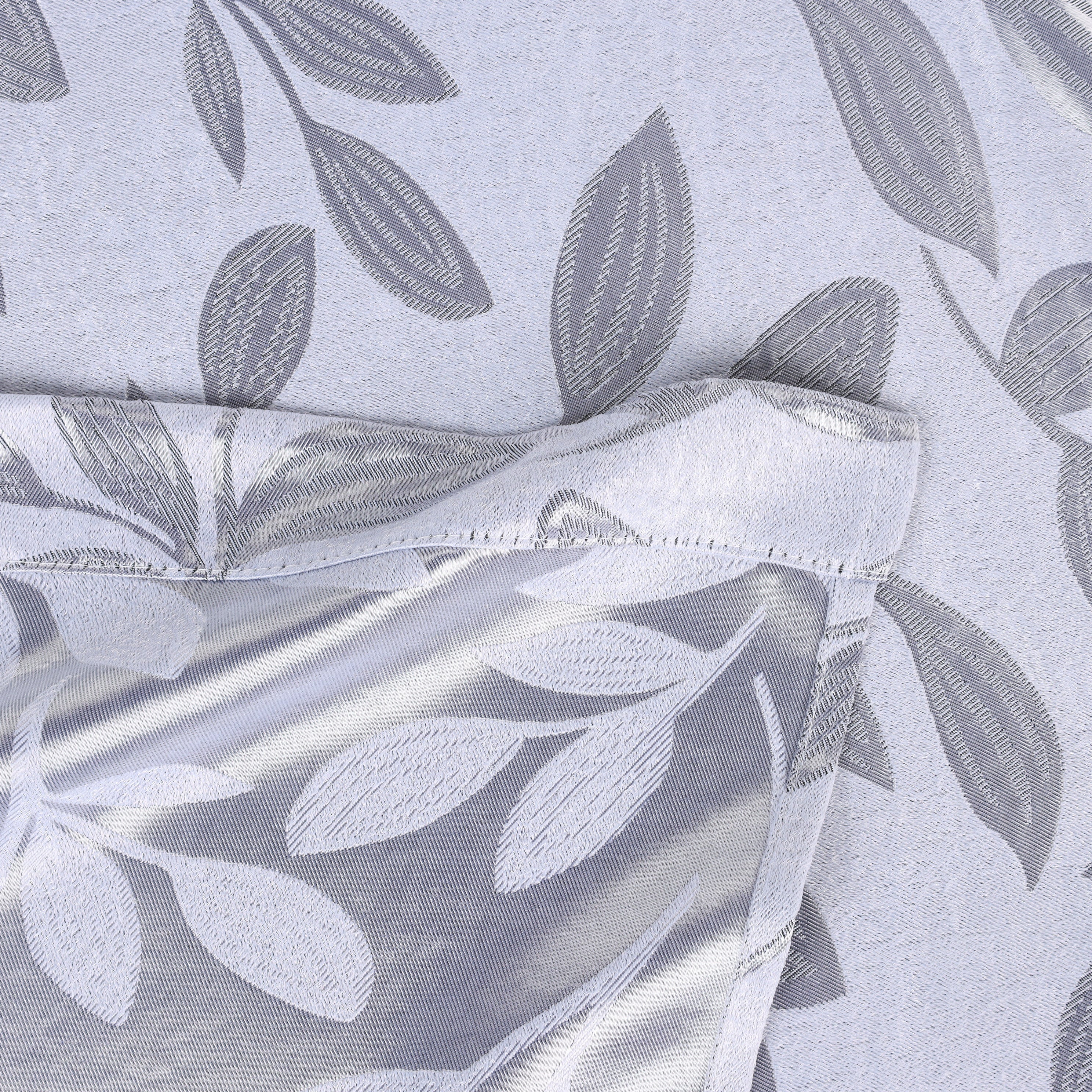 Leaves Rod Pocket Room Darkening Blackout Curtains, Set of 2 - Blue Nile Mills