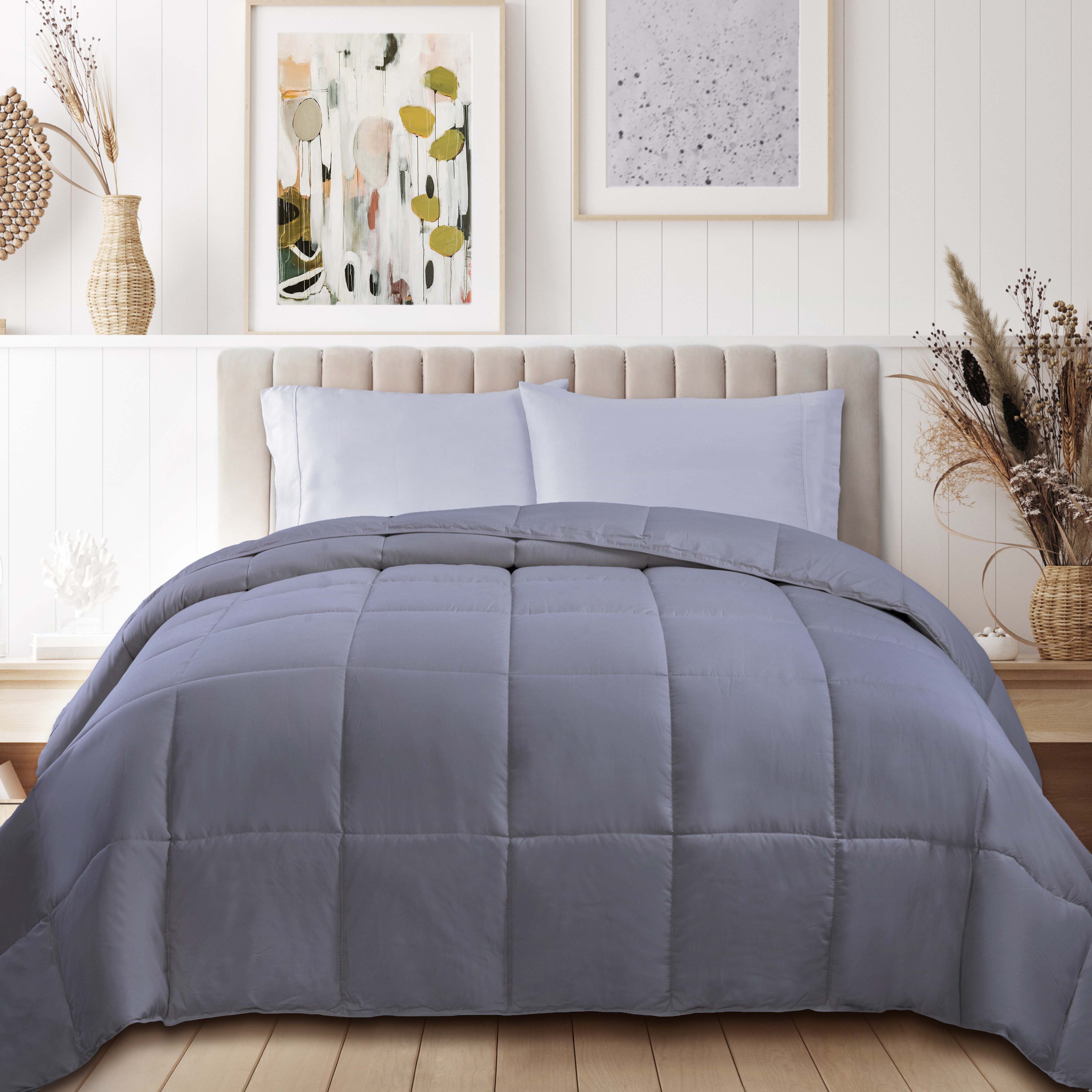 Classic All-Season Reversible Down Alternative Comforter - Blue Nile Mills