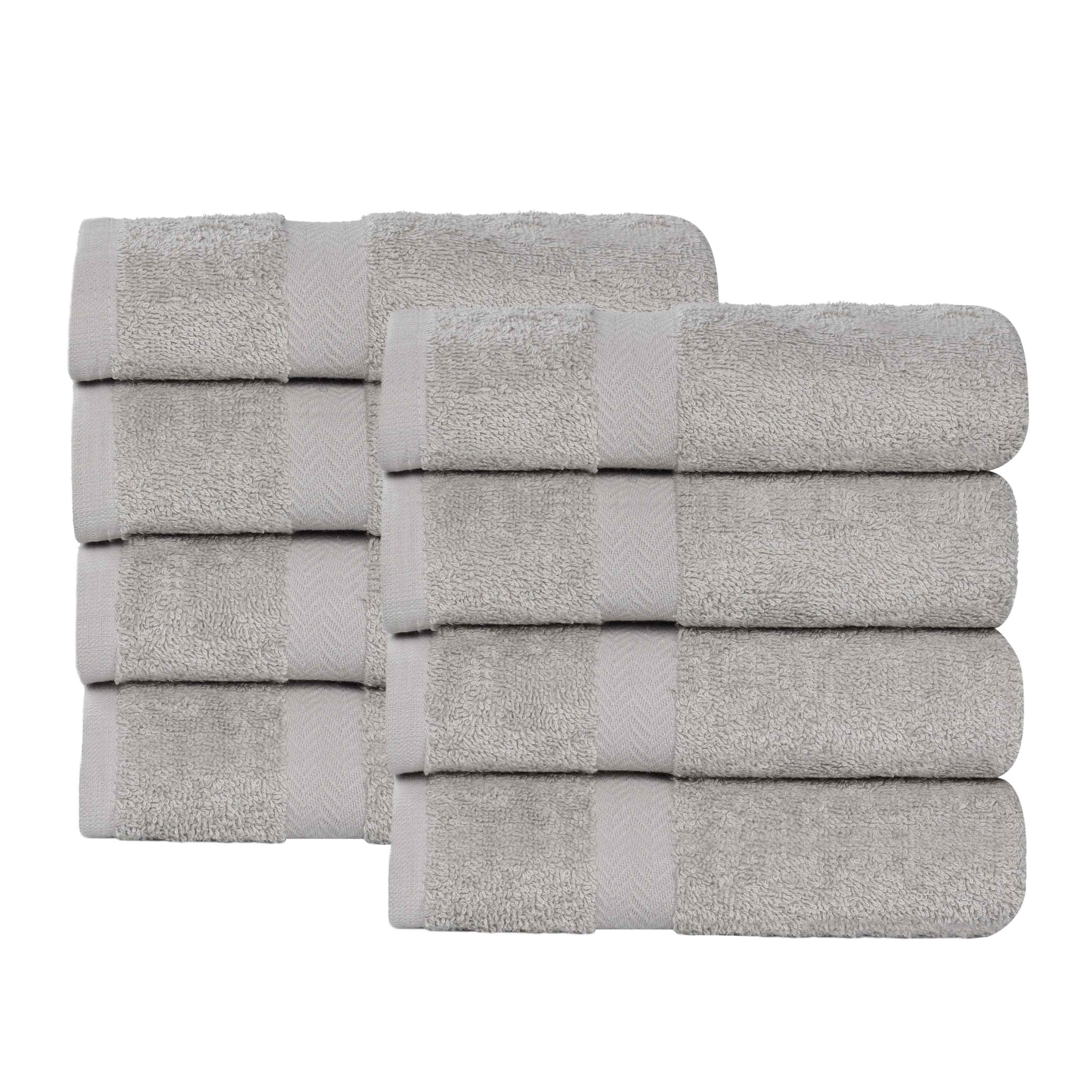 Franklin Cotton Eco Friendly 8 Piece Hand Towel Set - Blue Nile Mills