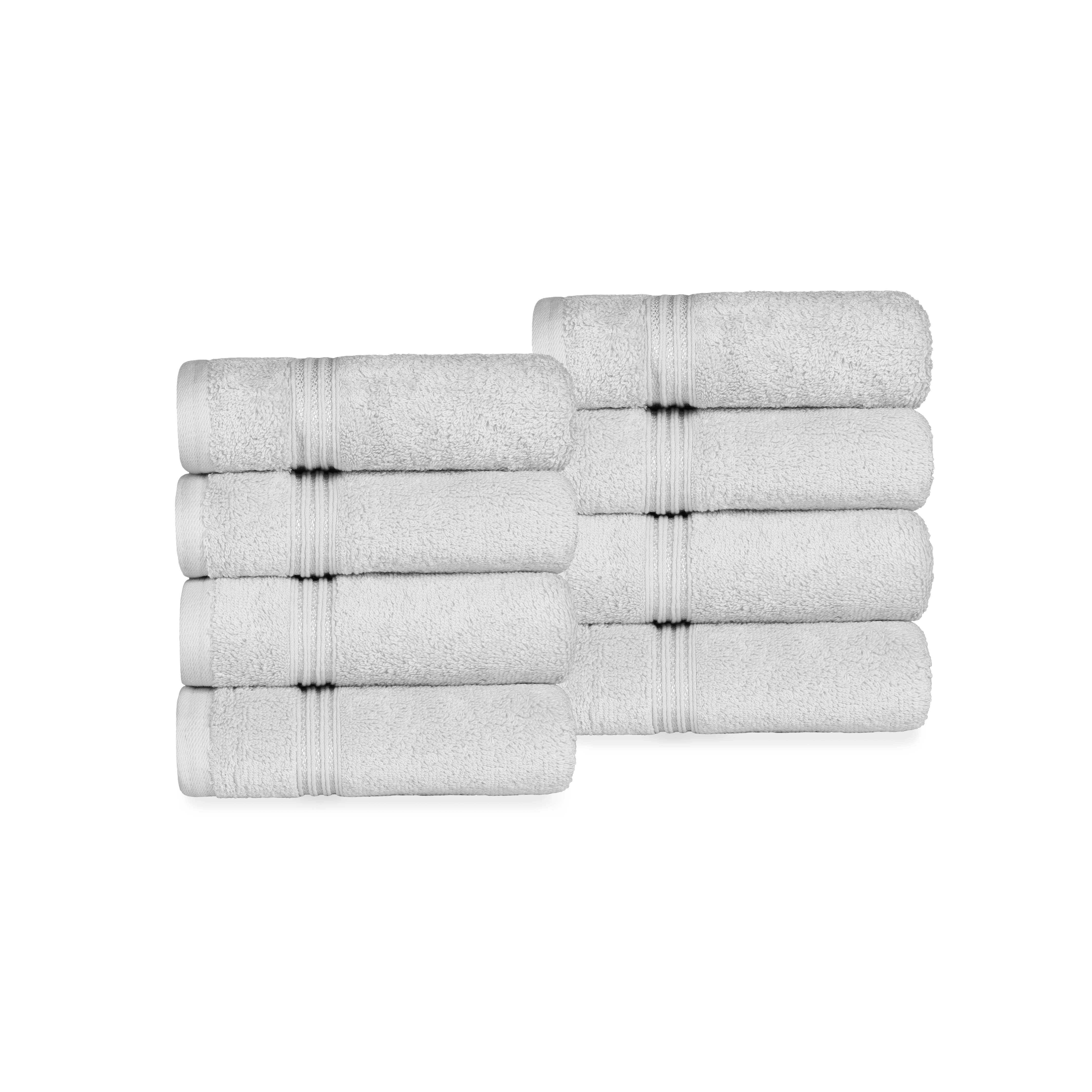 Heritage Egyptian Cotton Hand Towel Set of 8 - Blue Nile Mills