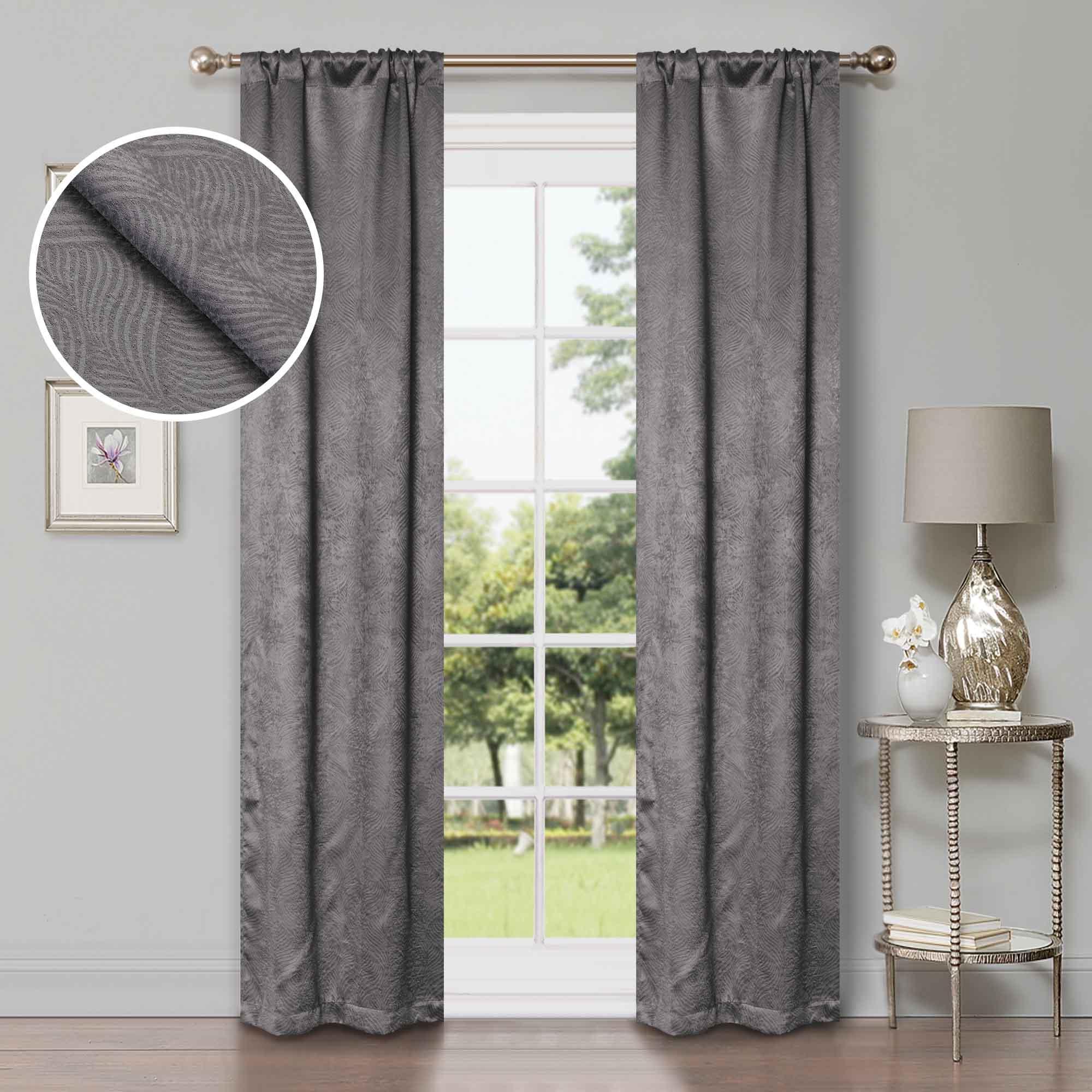 Waverly Thermal Blackout Grommet Curtain Panel Set 26" - Blue Nile Mills