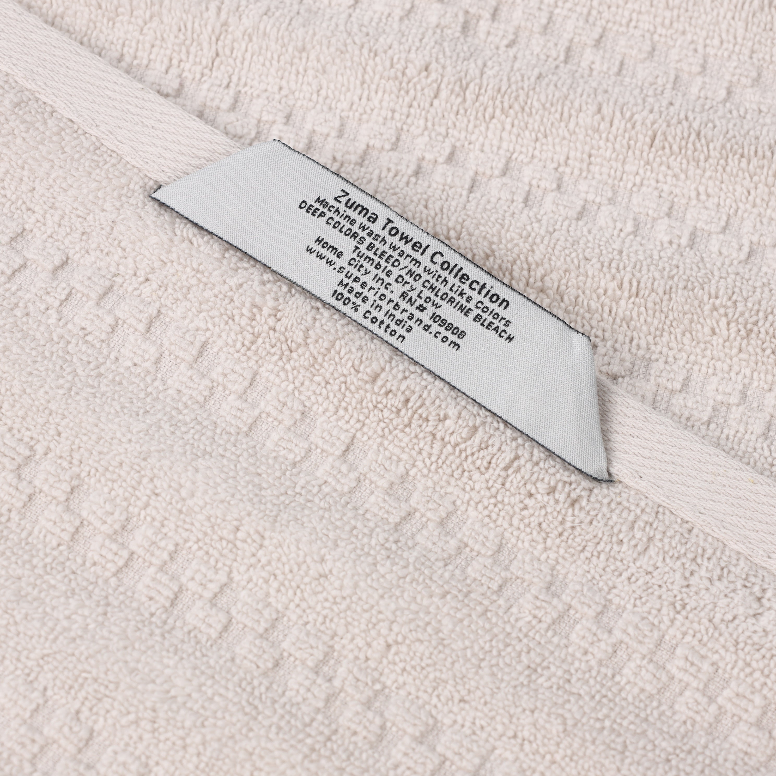 Zuma Zero Twist Cotton Medium Weight Soft Absorbent 9 Piece Towel Set - Blue Nile Mills