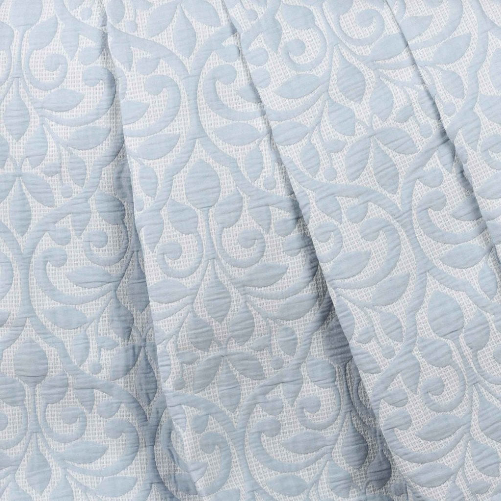 Vineyard Cotton Blend Medium Weight Matelasse Woven Coverlet - Blue Nile Mills