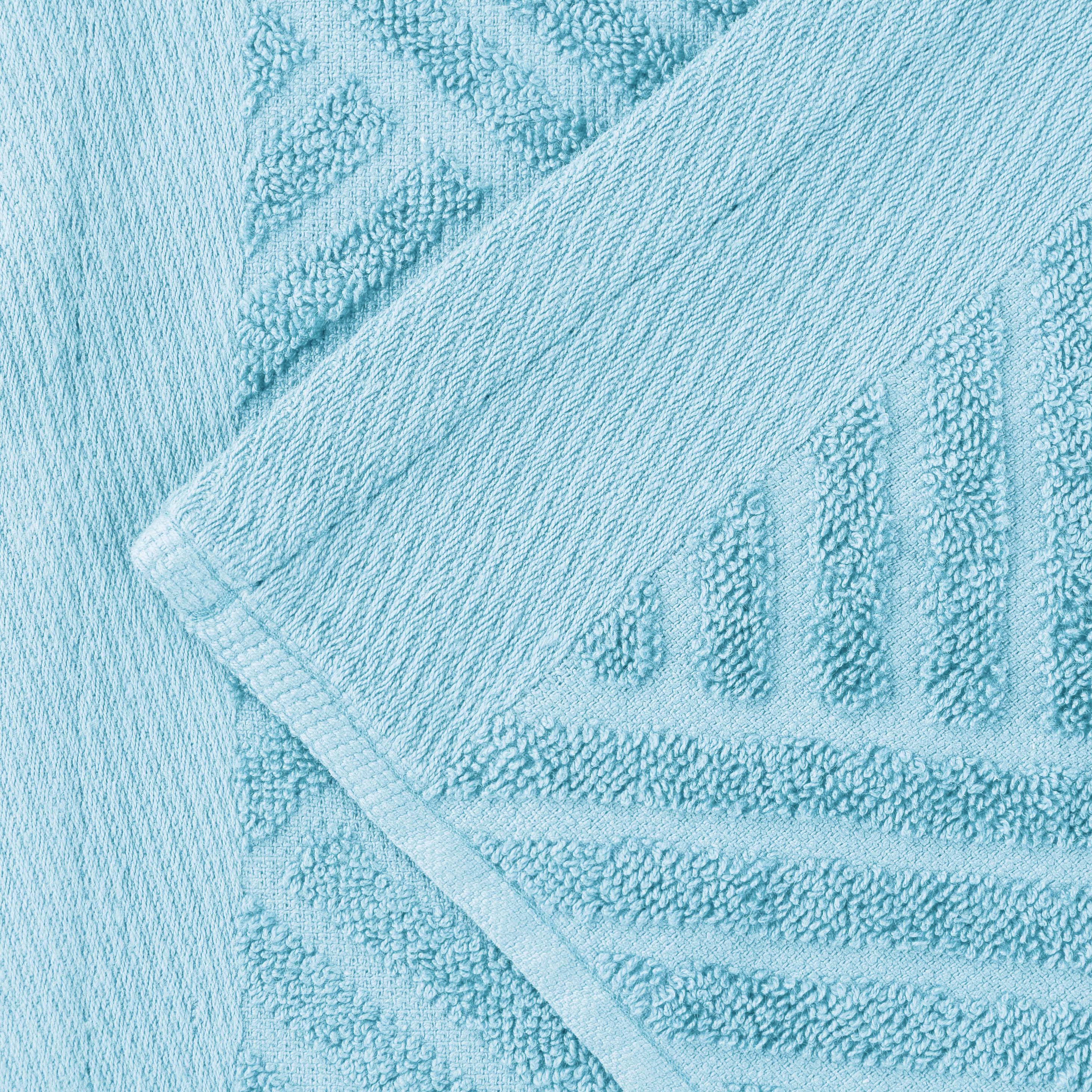 Basketweave Egyptian Cotton Jacquard 3 Piece Assorted Towel Set - Blue Nile Mills