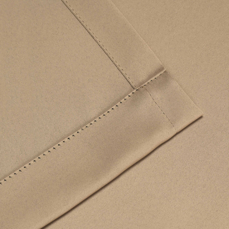 Grommet Room Darkening Solid Blackout Curtains, Set of 2 - Blue Nile Mills