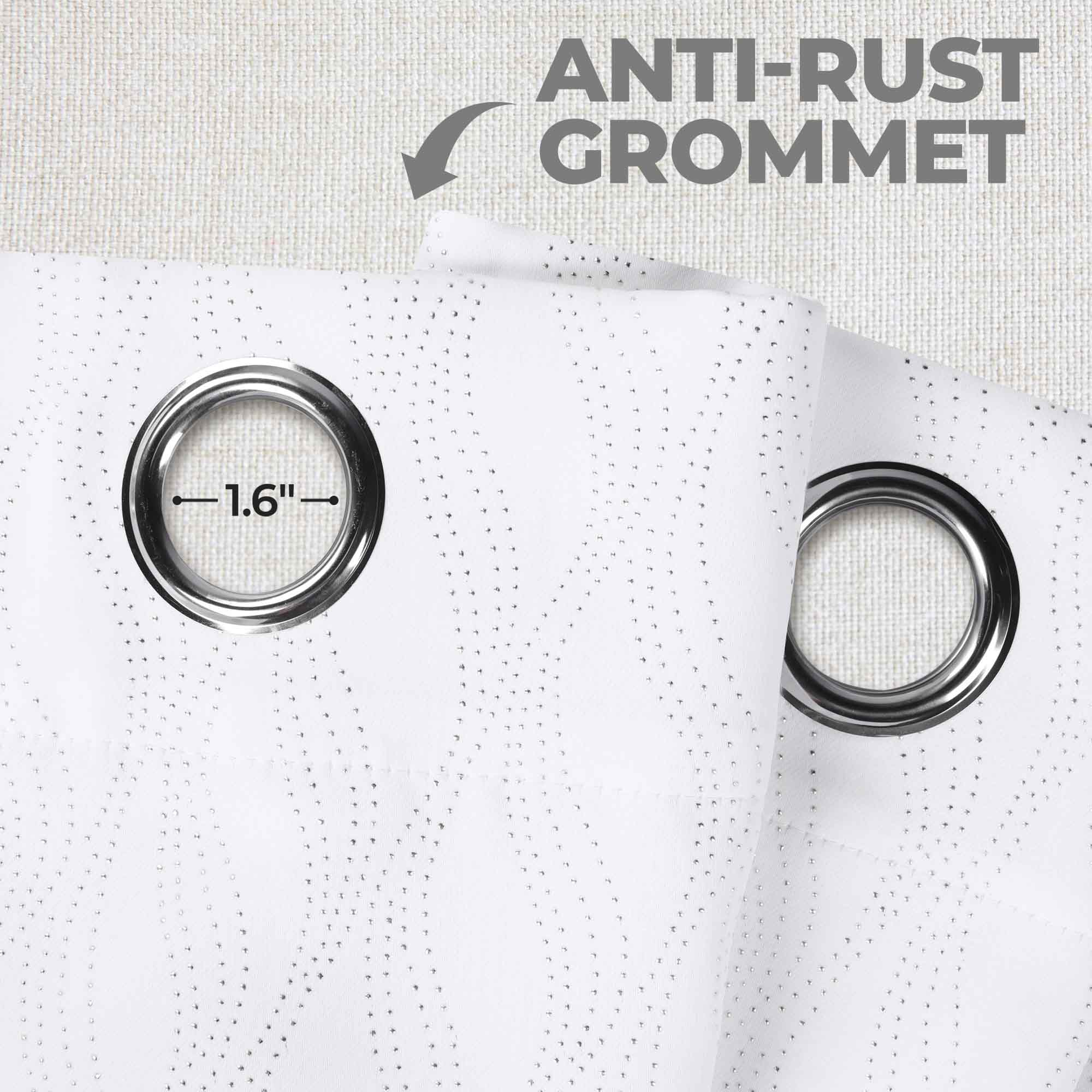 Zuri Textured Washable Room Darkening Blackout Curtain Panel Set - Blue Nile Mills