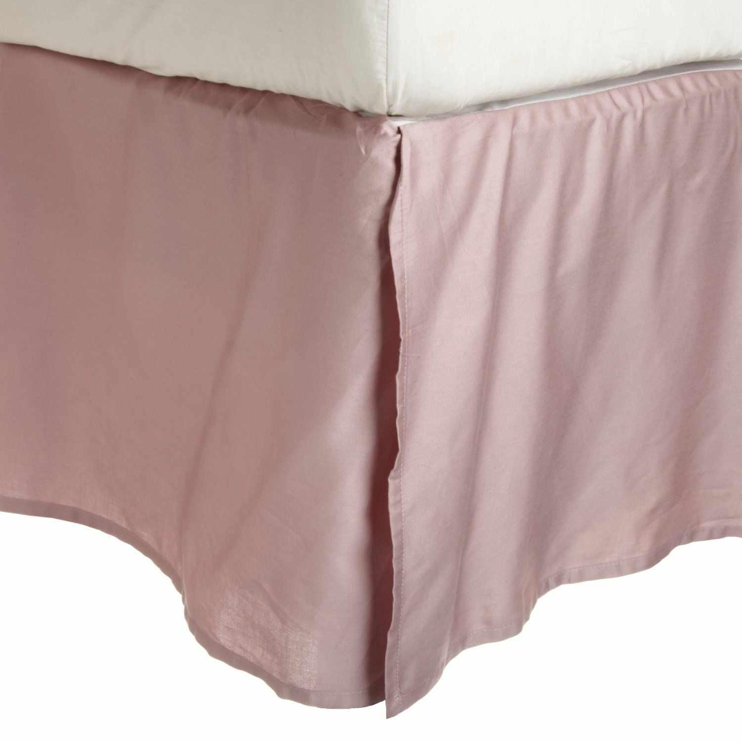 Cotton 15 Inch Drop Solid Bed Skirt - Blue Nile Mills